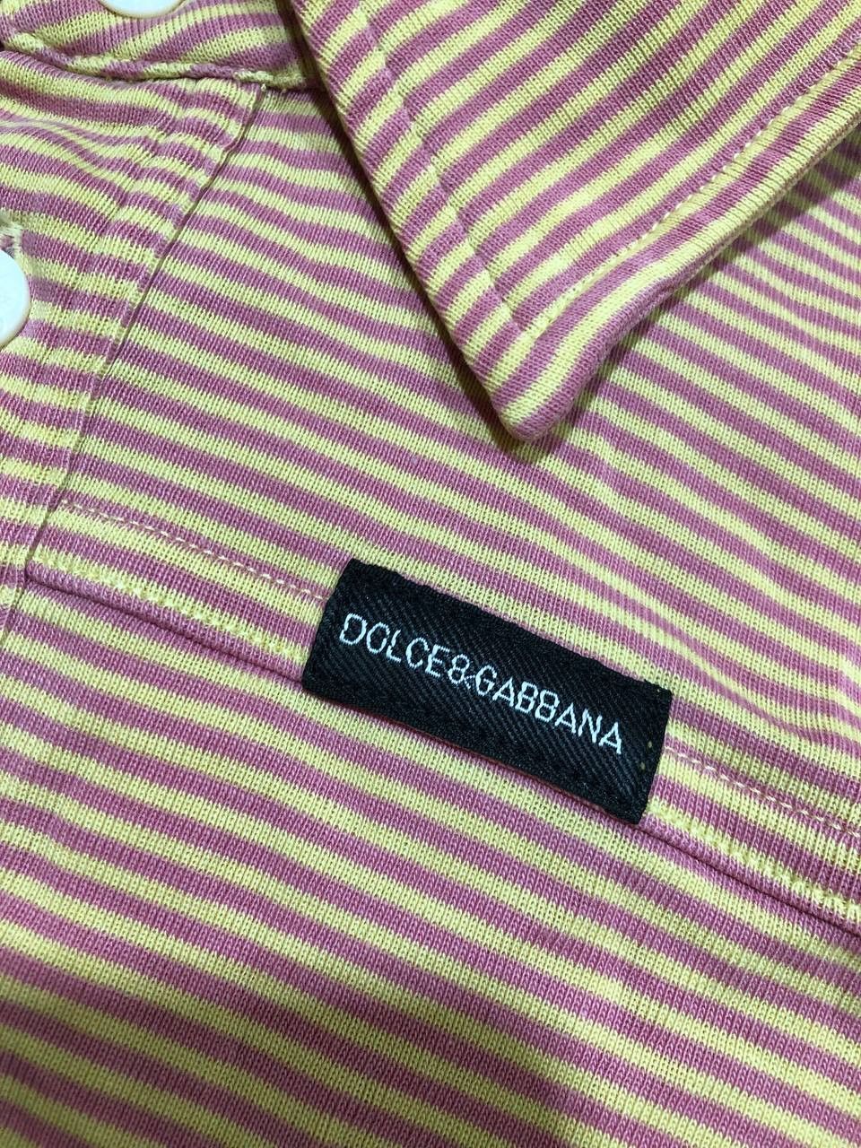 Dolce & Gabbana Vintage Dolce & Gabbana Striped Polo Size M Size US M / EU 48-50 / 2 - 2 Thumbnail