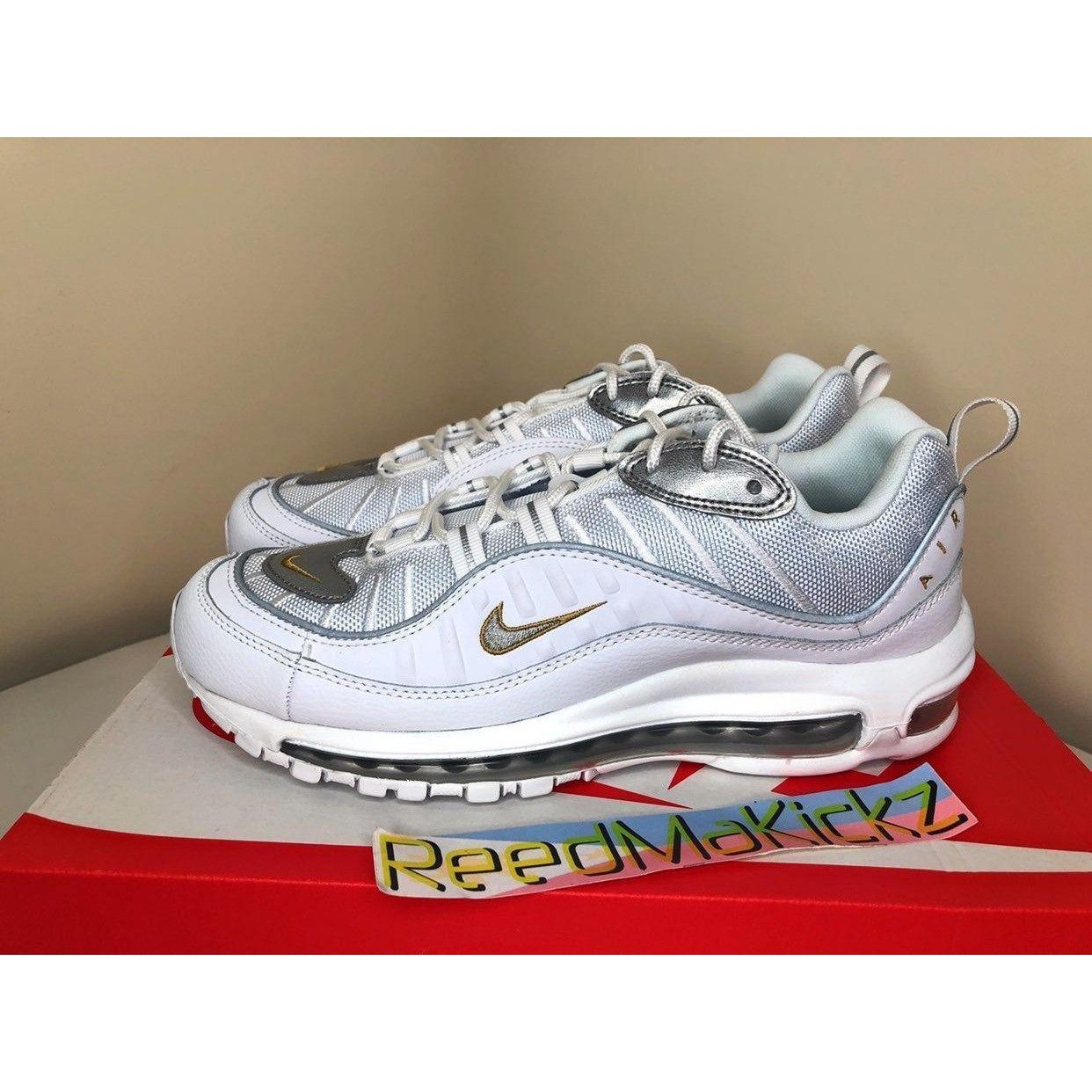 Nike Nike Air Max 98 White Blue Chill Womens 9.5us Size US 9.5 / IT 39.5 - 1 Thumbnail