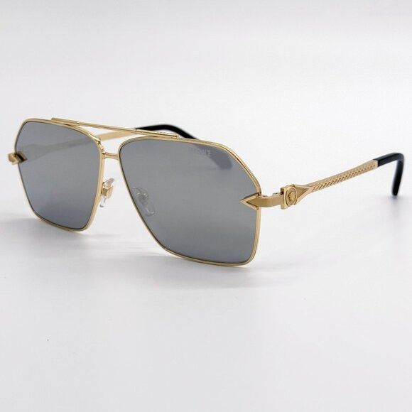 Versace NEW VERSACE SUNGLASSES VE2284 1002/6G GOLD MEN EYEWEAR VE228 Size ONE SIZE - 3 Thumbnail