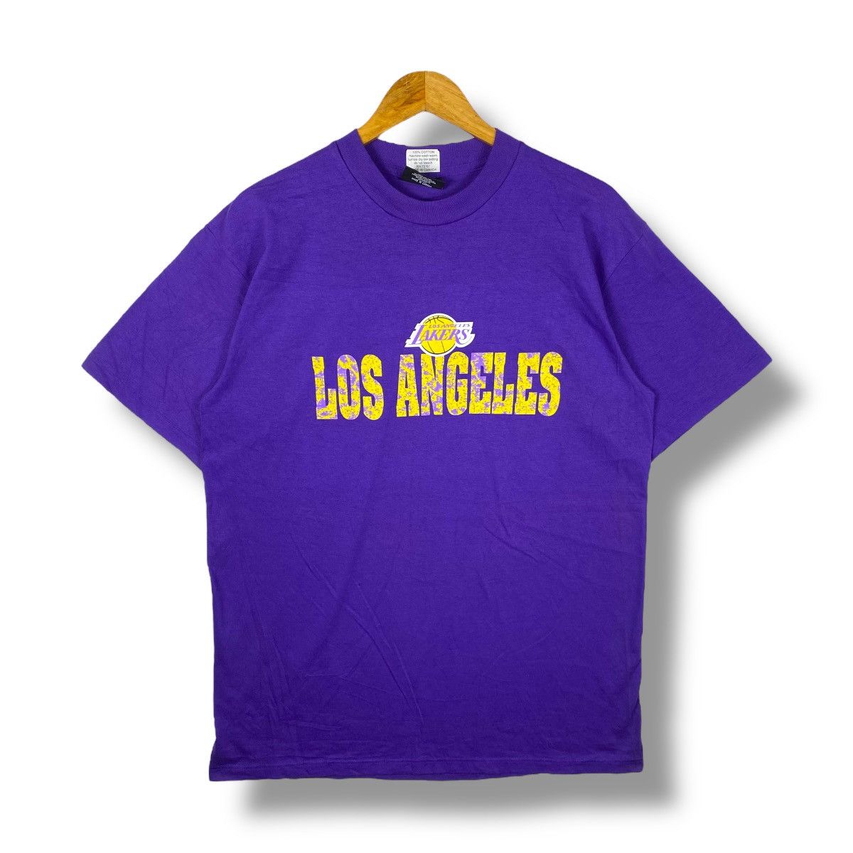 NBA Vintage 90's LOS ANGELES LAKERS Logo Graphic Unworn Tee Size US L / EU 52-54 / 3 - 1 Thumbnail