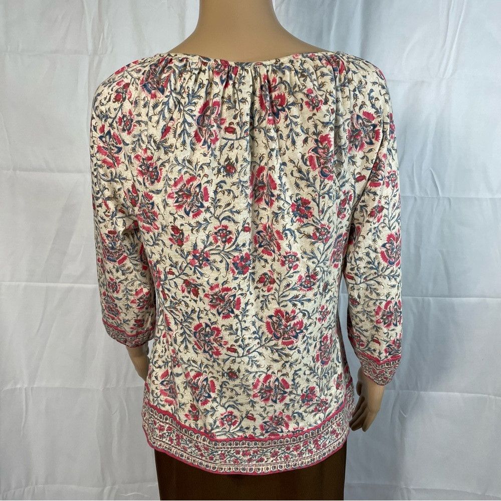 Ralph Lauren NWT New Ralph Lauren Floral Cotton 3/4 Length Sleeve Peasan Size S / US 4 / IT 40 - 2 Thumbnail