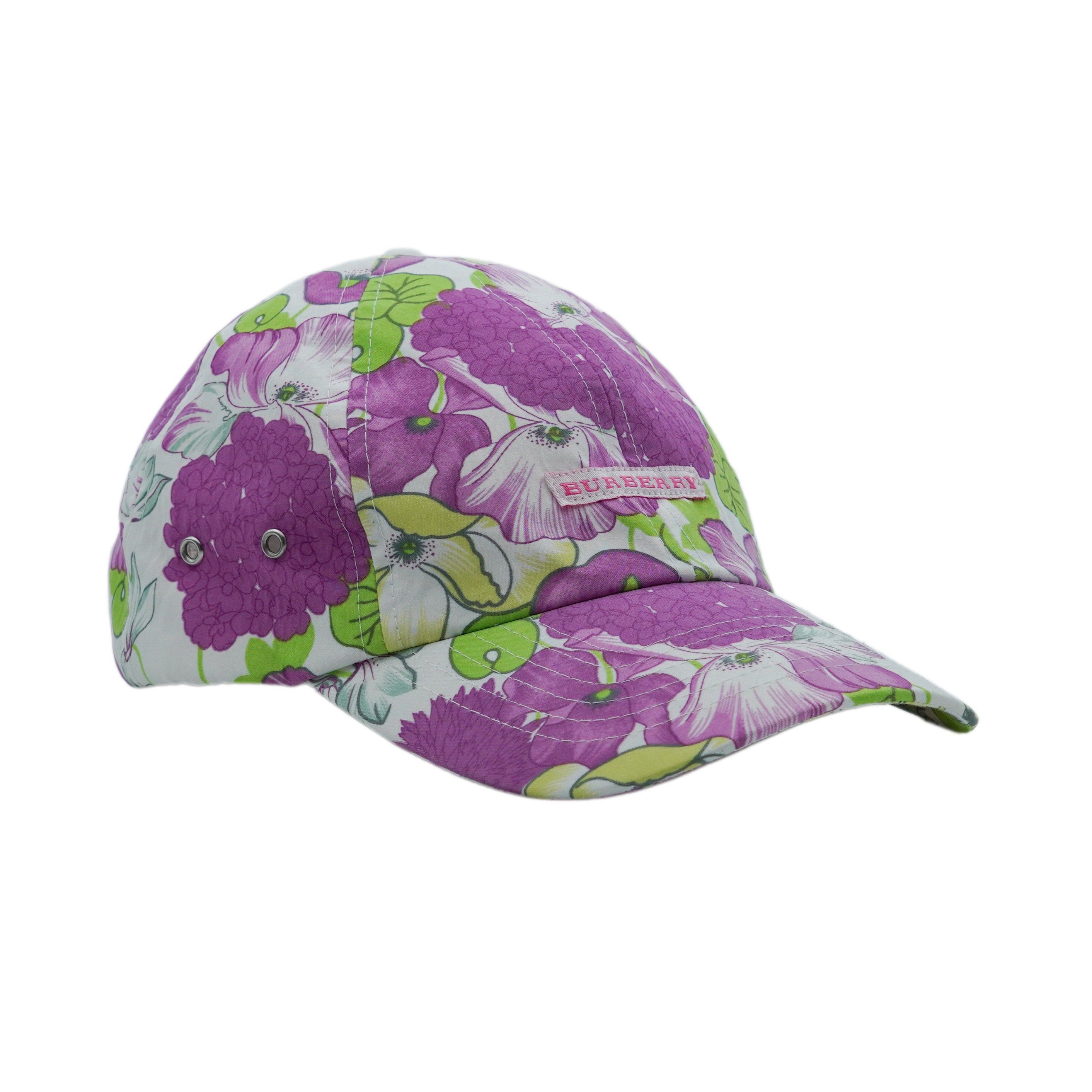 Burberry Burberry London Multicolor Floral Print Logo Baseball Cap Size ONE SIZE - 1 Thumbnail