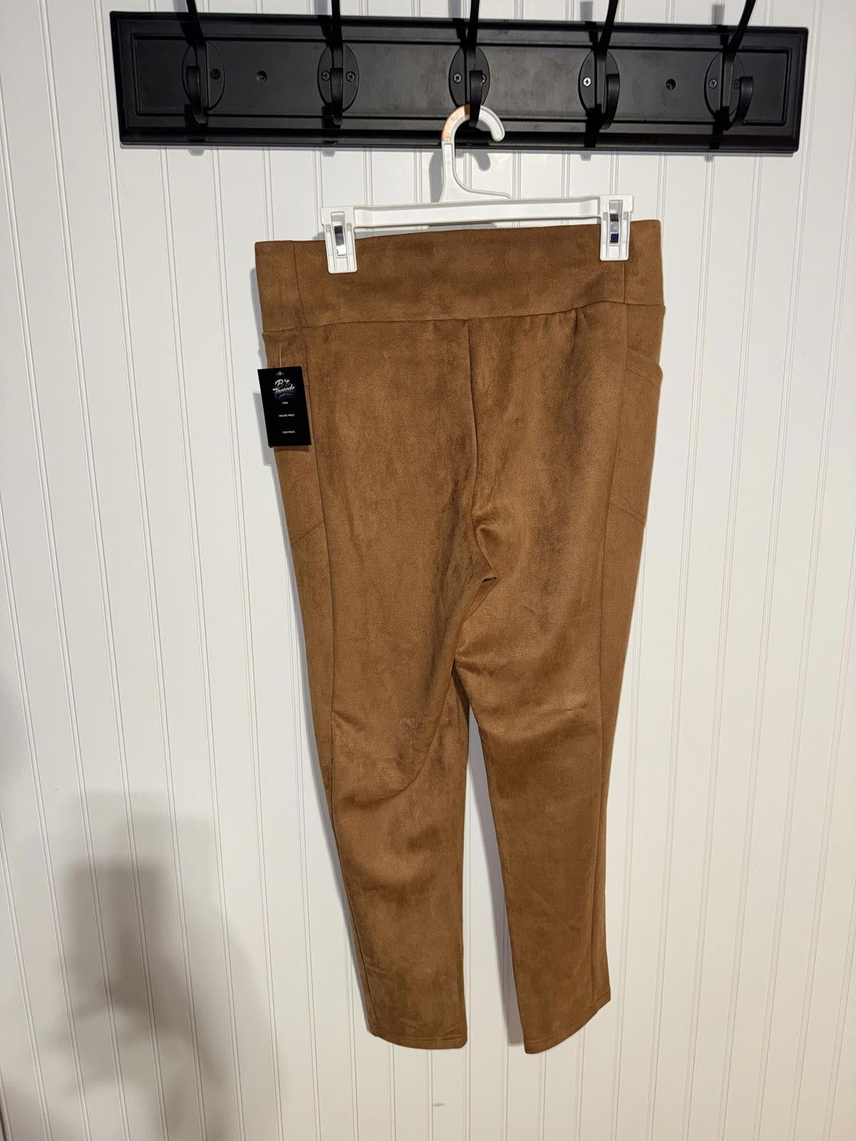 Other Westbound Brown Faux Suede Pants Medium Regular Size 32" / US 10 / IT 46 - 2 Thumbnail