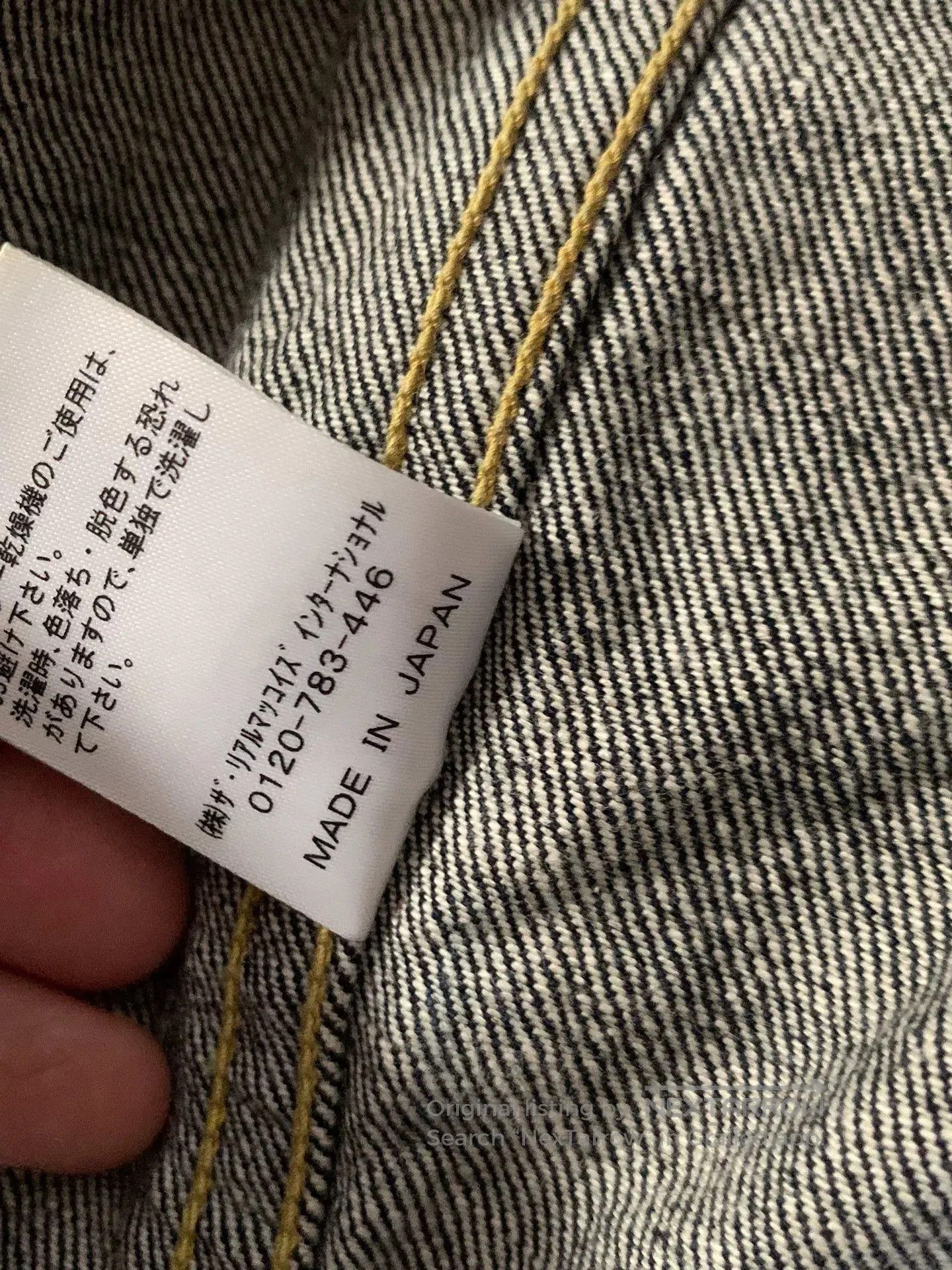 The Real McCoy's Real McCoy Denim Jacket 002J. Size US XXS / EU 40 - 9 Thumbnail