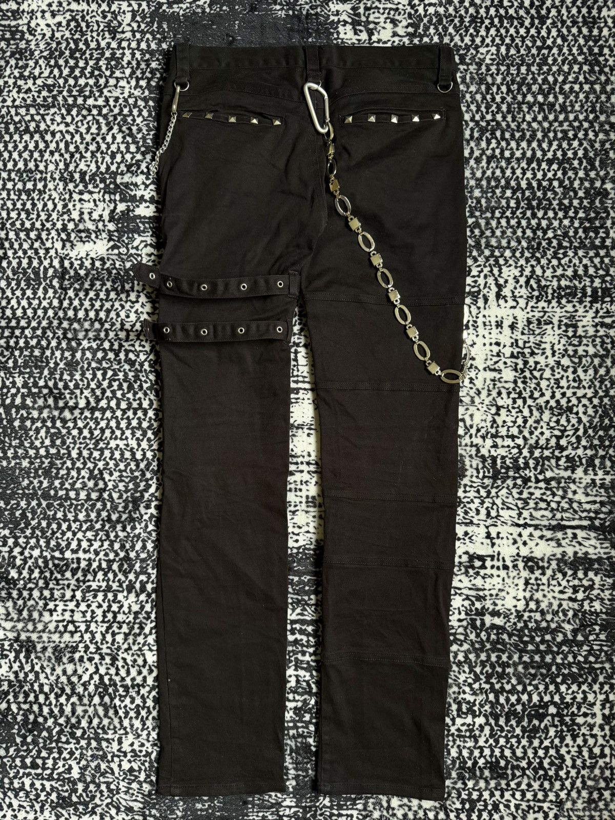 Le Grande Bleu (L.G.B.) Vintage Y2K Deorart Punk Style Pants Size US 30 / EU 46 - 2 Thumbnail