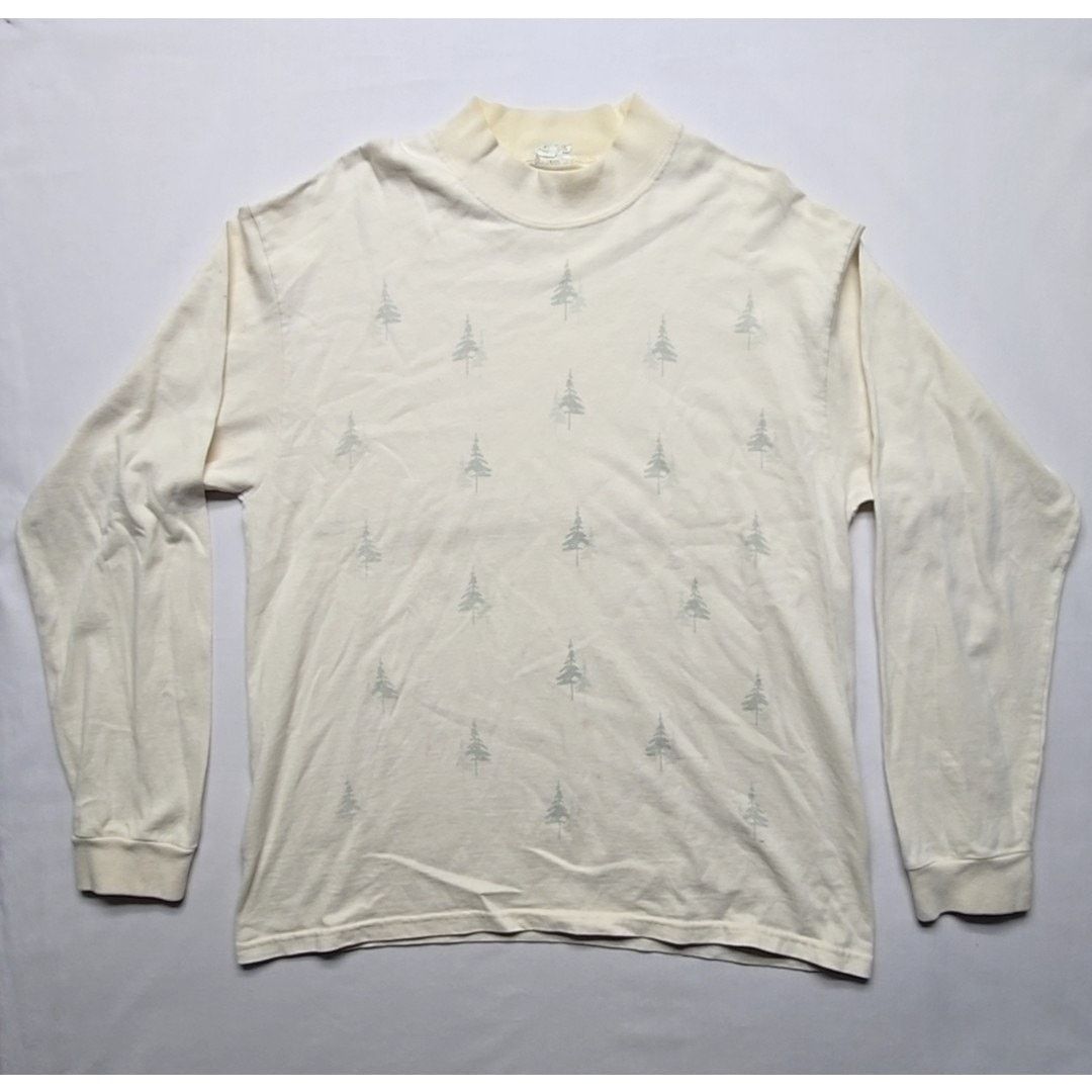 Artisan Outfitters Vintage Artisans Winter Themed L Cream AOP Tree Print Shirt Size US L / EU 52-54 / 3 - 1 Thumbnail
