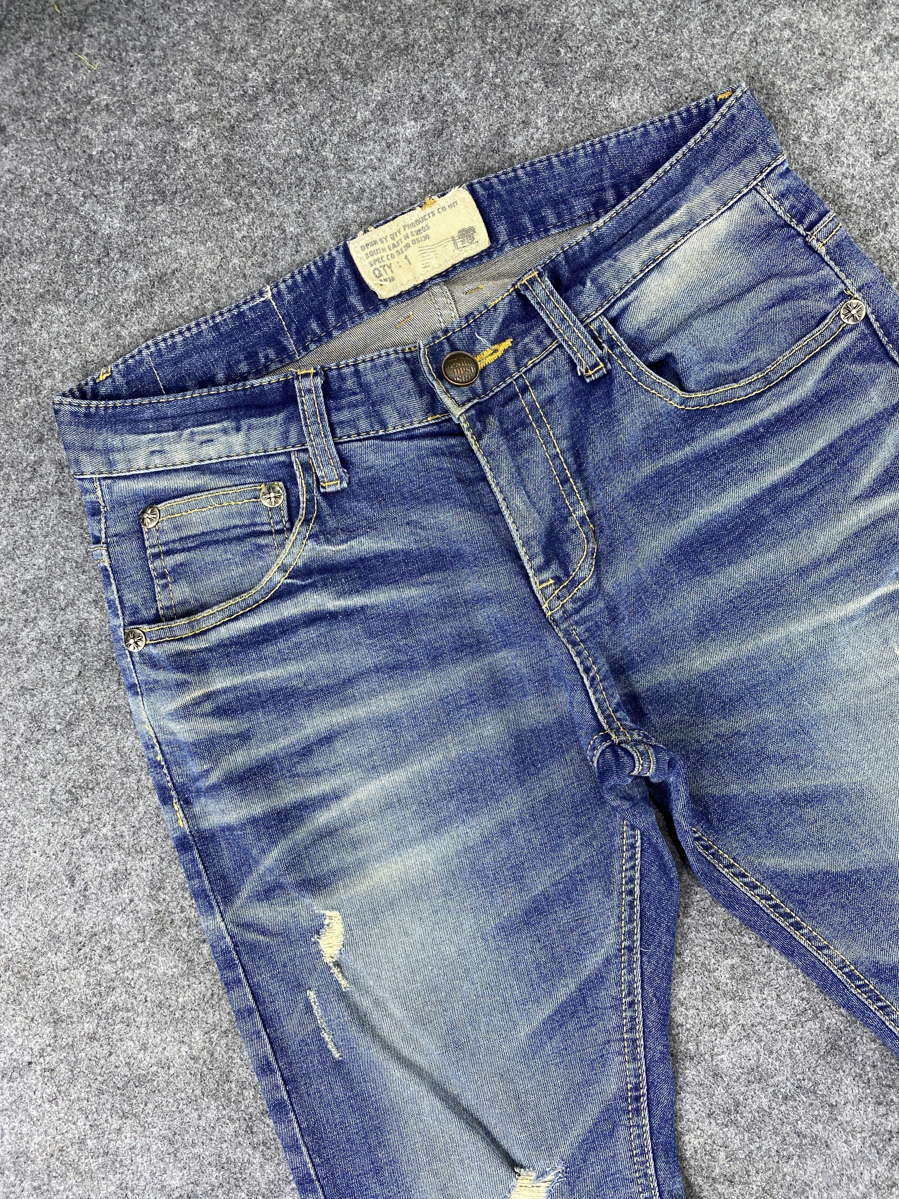 Japanese Brand Japanese Brand DPSR Distressed Blue Wash Denim - J1080 Size US 32 / EU 48 - 5 Thumbnail