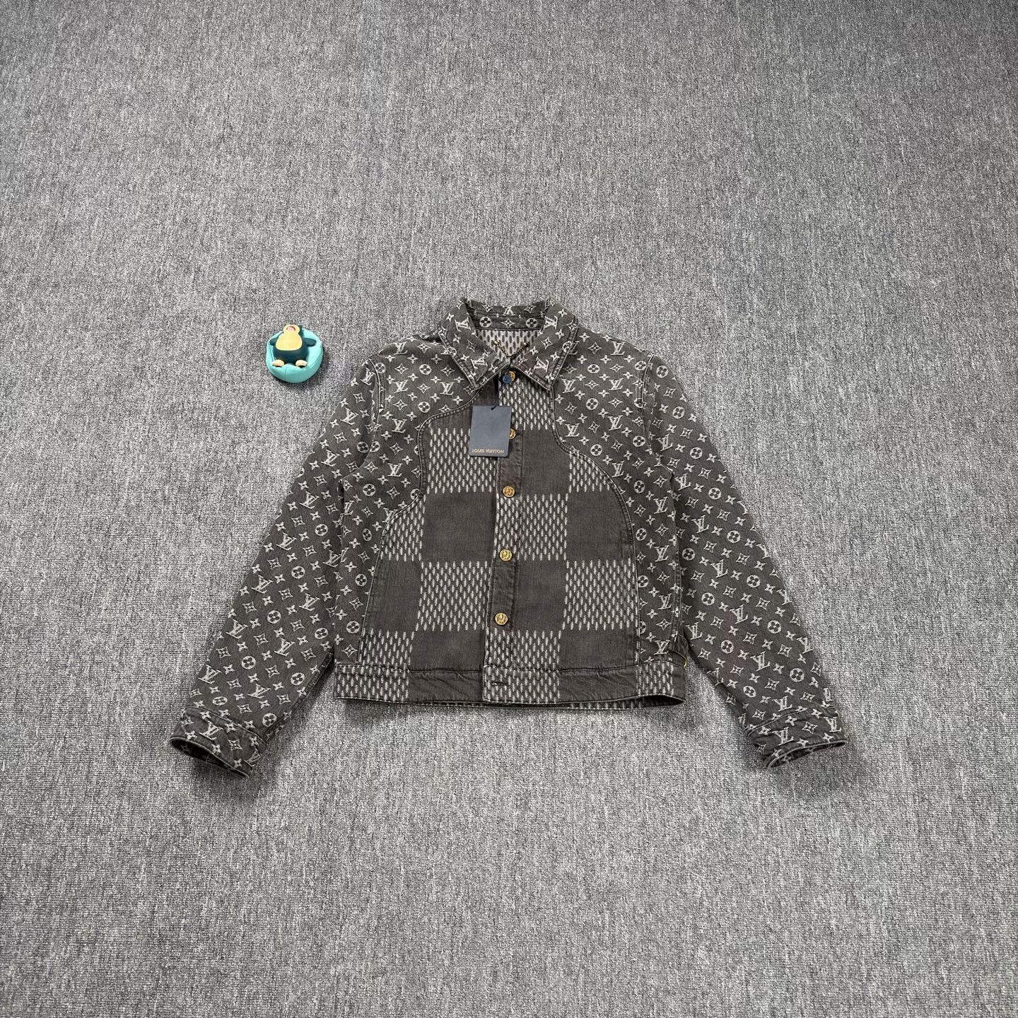 Louis Vuitton LV Nigo Collaboration Black Denim Jacket Size US M / EU 48-50 / 2 - 1 Thumbnail