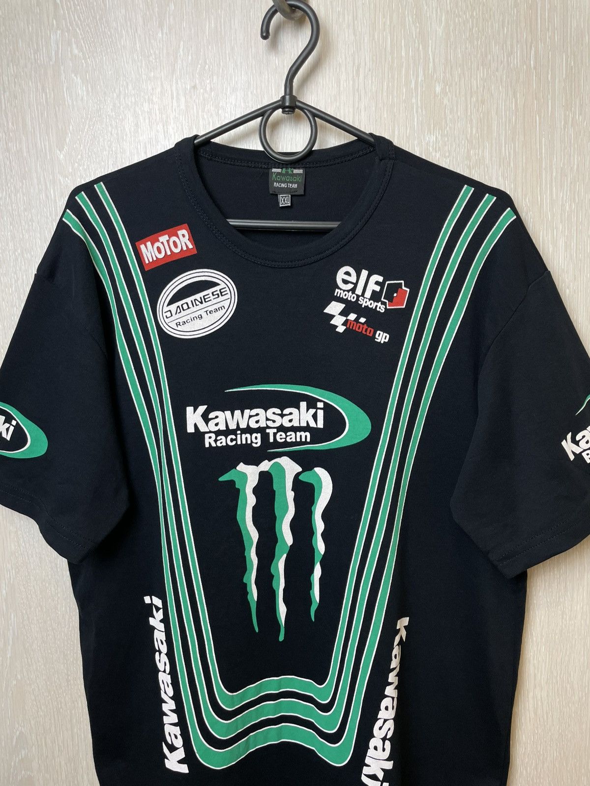 Vintage Vintage Monster Energy Kawasaki Racing T-shirt Size US XXL / EU 58 / 5 - 2 Thumbnail