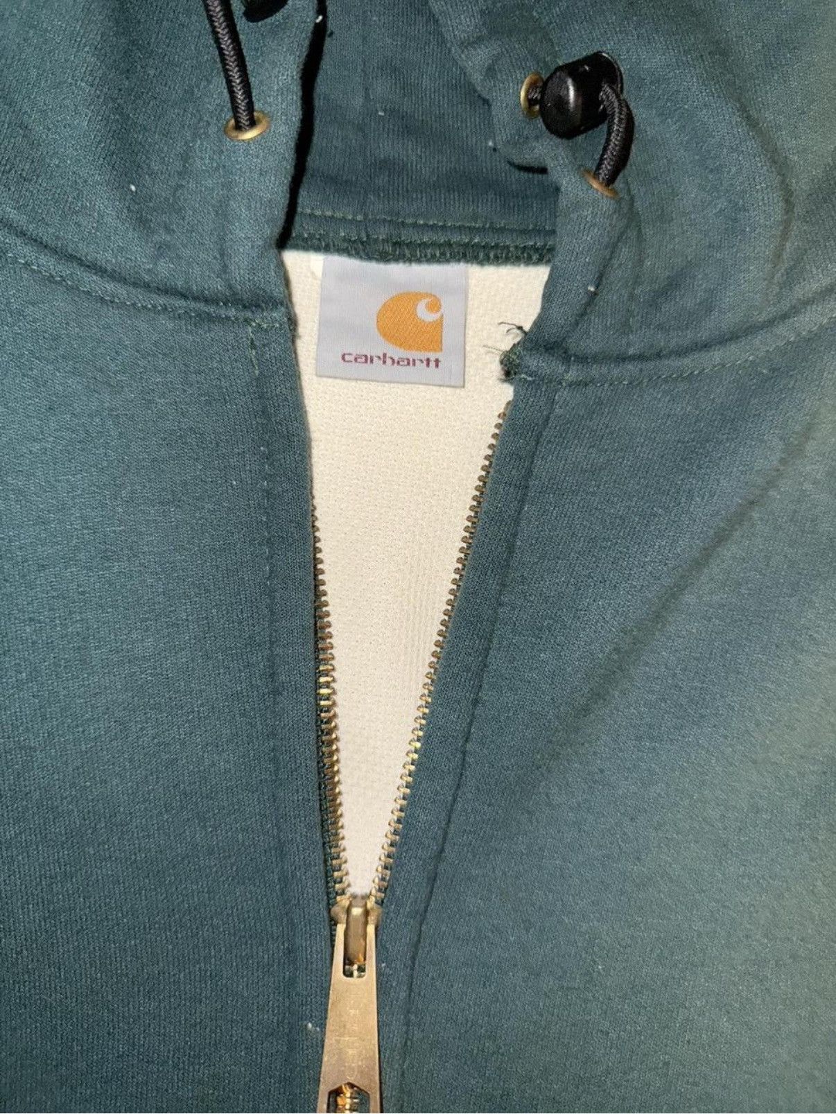 Carhartt Carhartt Waffle-Lined Zip Hoodie – Green XL Workwear Fit Size US XL / EU 56 / 4 - 2 Thumbnail