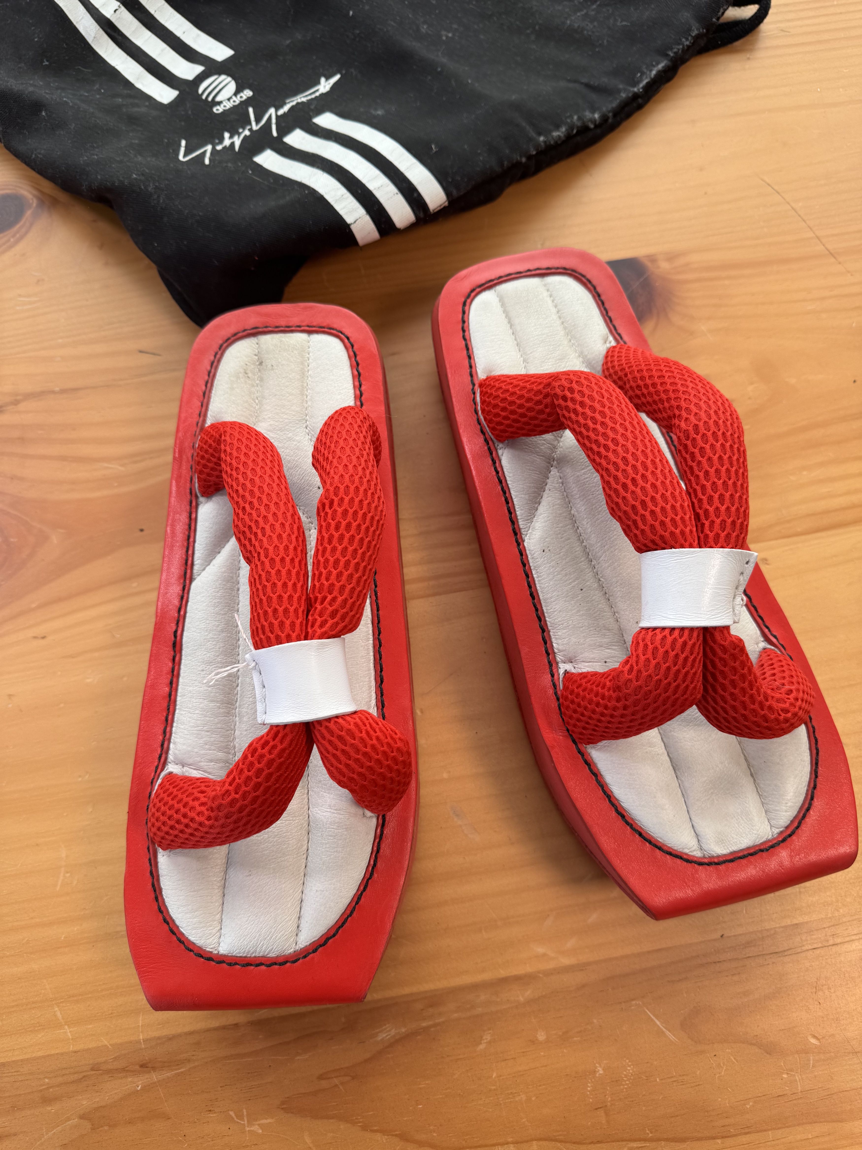 Yohji Yamamoto RARE SS04 Yohji Yamamoto X Adidas Japanese Geisha Sandals Size US 7 / EU 40 - 6 Thumbnail