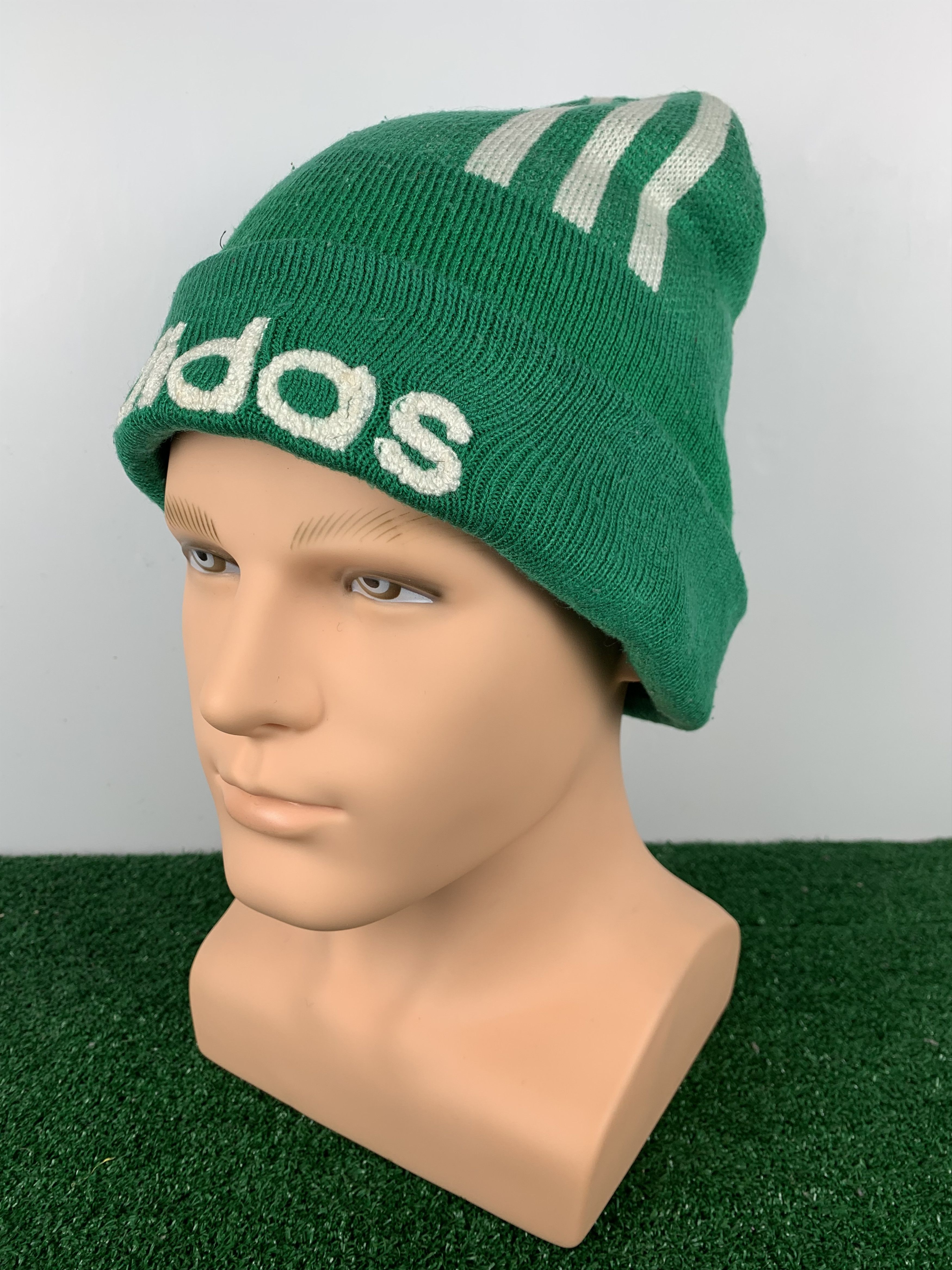 Adidas Vintage Adidas Trefoil Beanie Hat BA0010 Size ONE SIZE - 1 Thumbnail