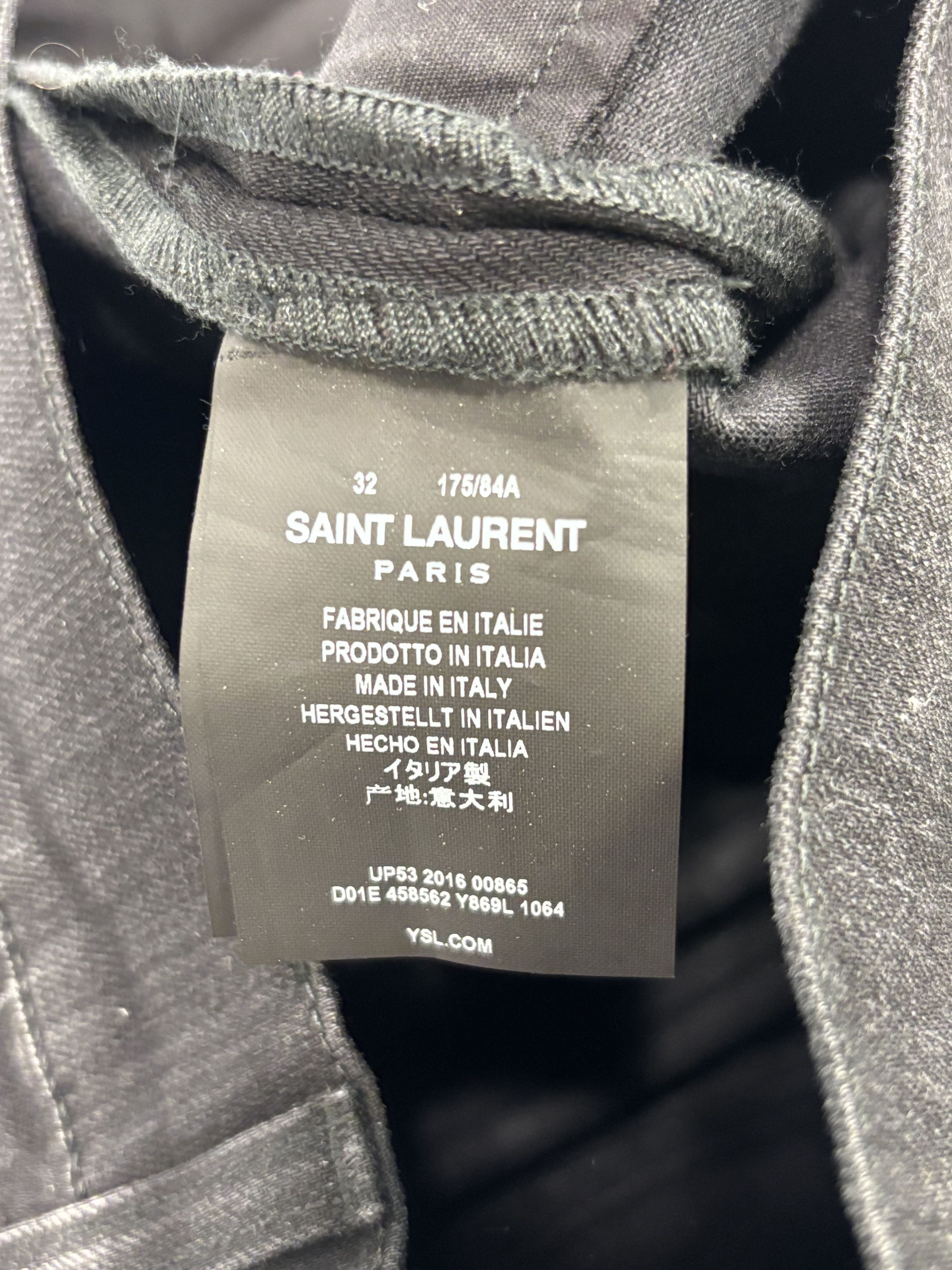 Saint Laurent Paris Saint Laurent Black Pants Size US 32 / EU 48 - 3 Thumbnail
