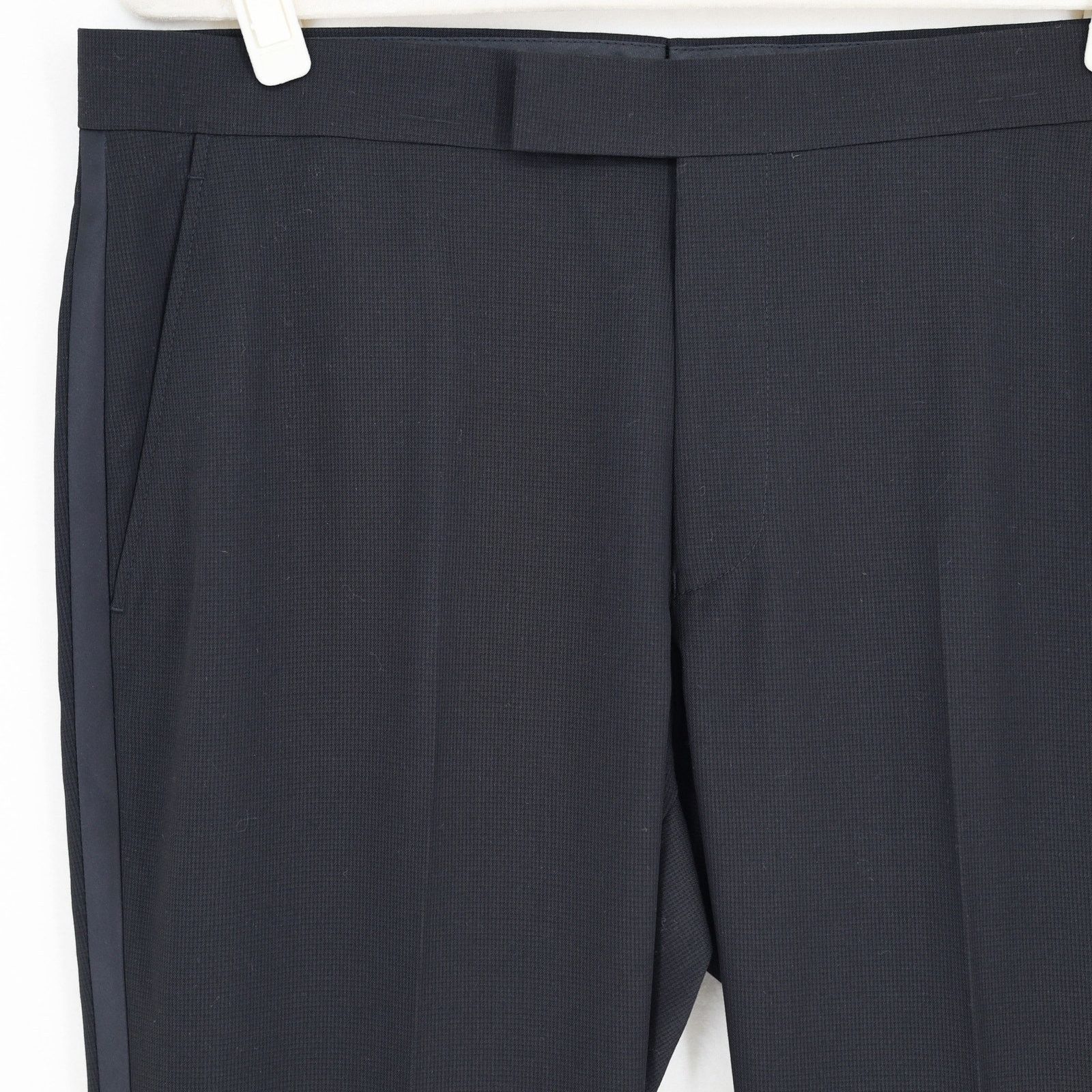 Kenneth Cole Kenneth Cole Reaction Men's Black Slim Dress Pants 42W 32L Size US 42 / EU 58 - 7 Thumbnail