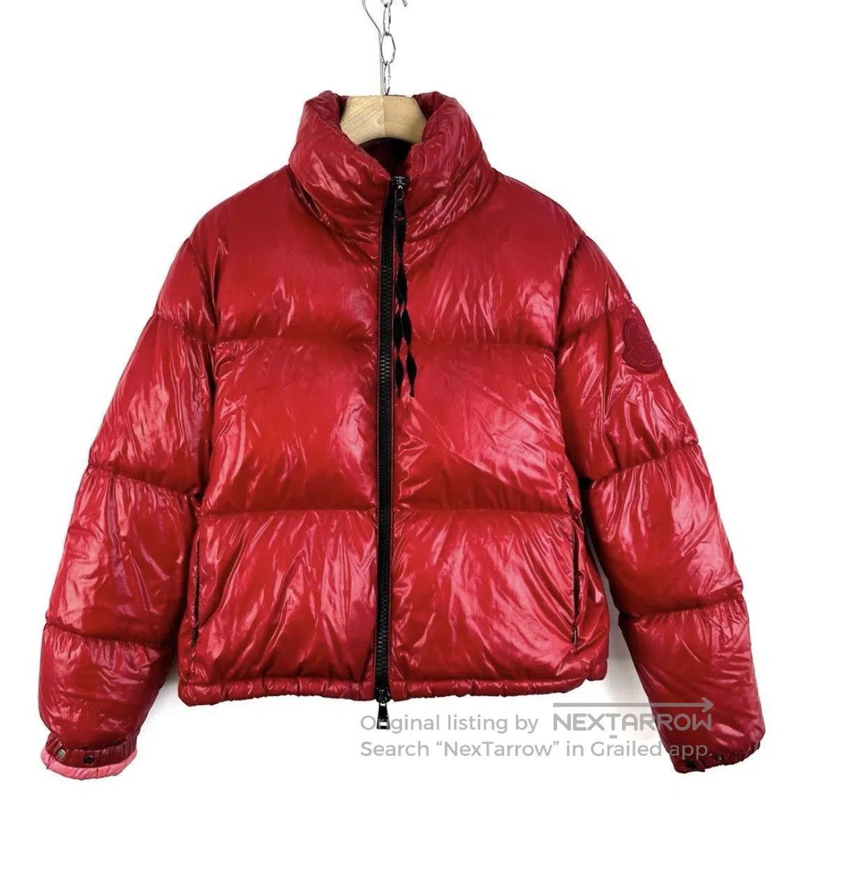 Moncler Red Puffy Winter Jacket Size S. Size US S / EU 44-46 / 1 - 1 Thumbnail