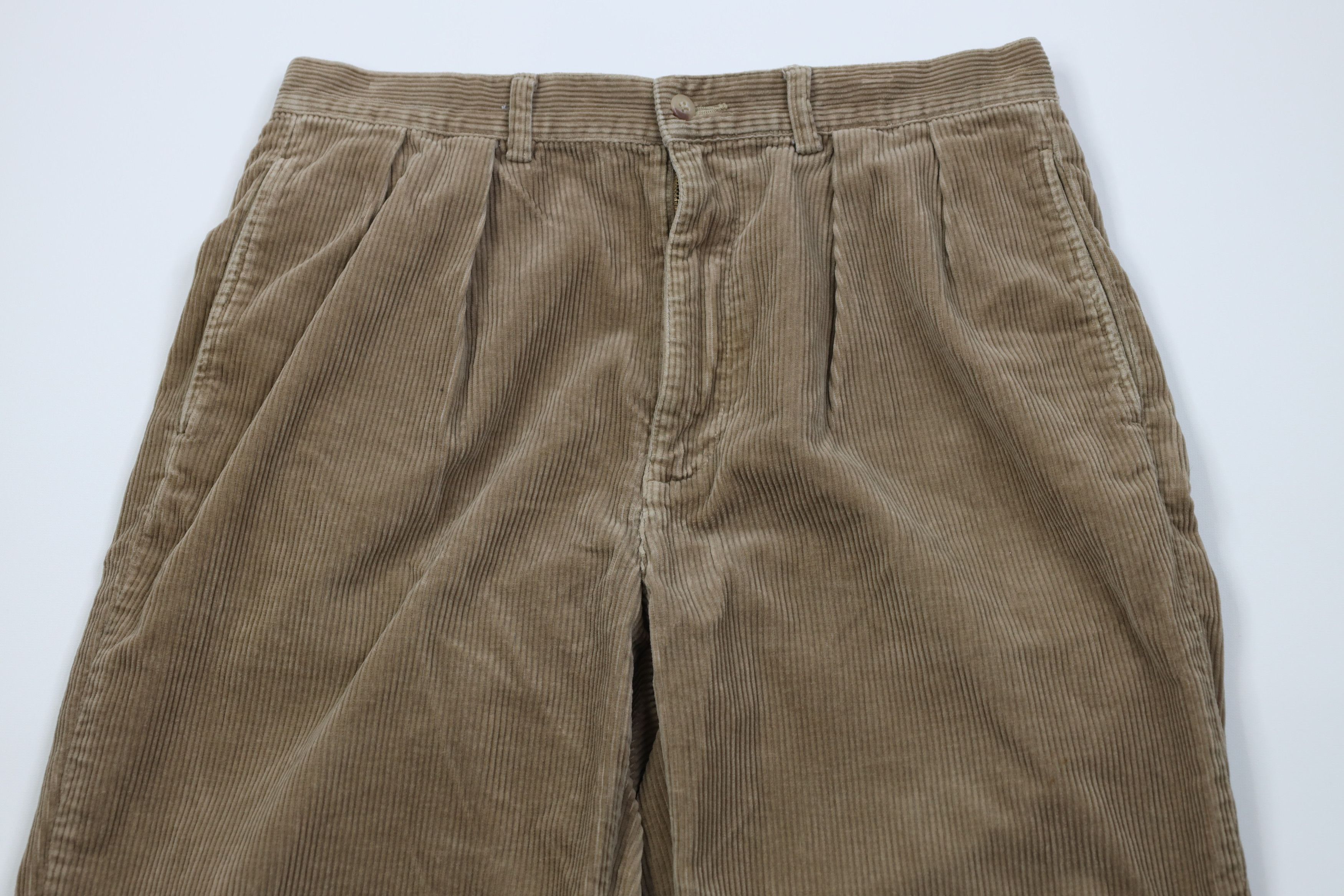 Ralph Lauren Vintage 90s Ralph Lauren Wide Leg Corduroy Chino Pants Size US 32 / EU 48 - 2 Thumbnail