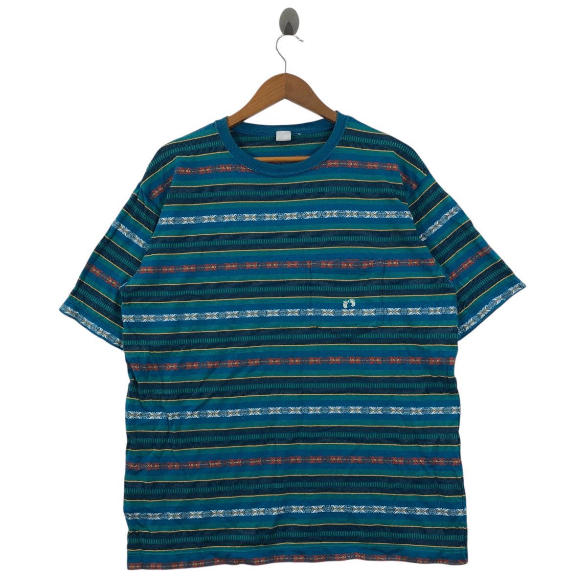 Hang Ten Vintage HANG TEN NAVAJO Aztec Fullprint Usa T-Shirt Size US L / EU 52-54 / 3 - 2 Thumbnail
