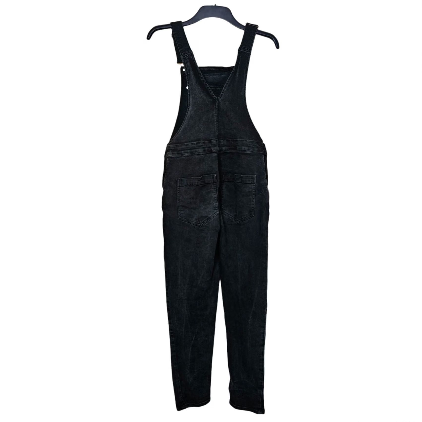 Whistles Whistles Denim Dungarees Black 27 Sleeveless Overalls Womens Regular Dungaree Cotton Blend Pockets Modern City 90s Theme Womens Size 27" / US 4 / IT 40 - 2 Thumbnail