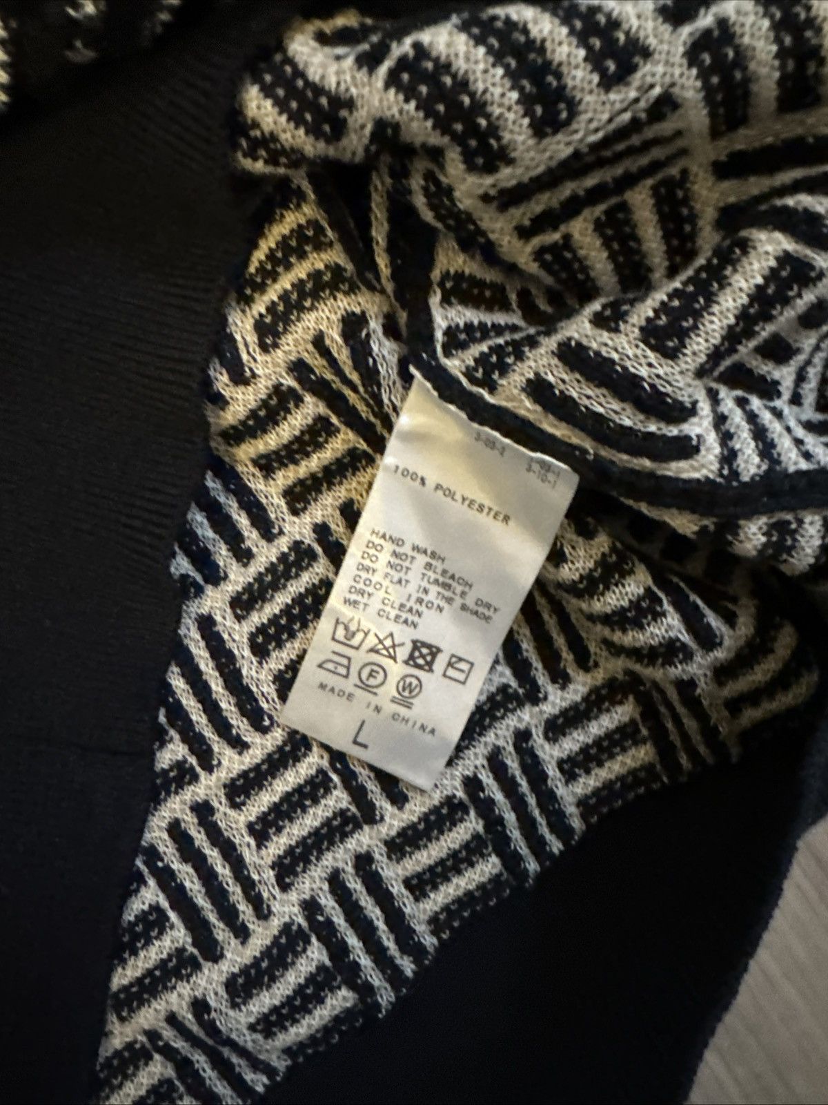 Edifice Japan 417 Edifice Black Patterned Cardigan (Size Large) Size US L / EU 52-54 / 3 - 4 Thumbnail