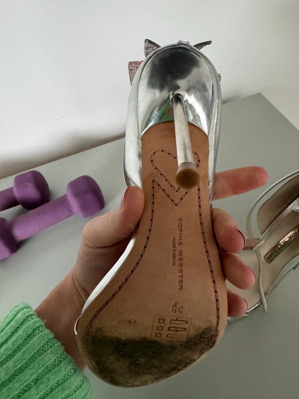 Sophia Webster Stunning Show Stopping Sofia Webster Silver Heels Size US 5 / IT 35 - 4 Thumbnail