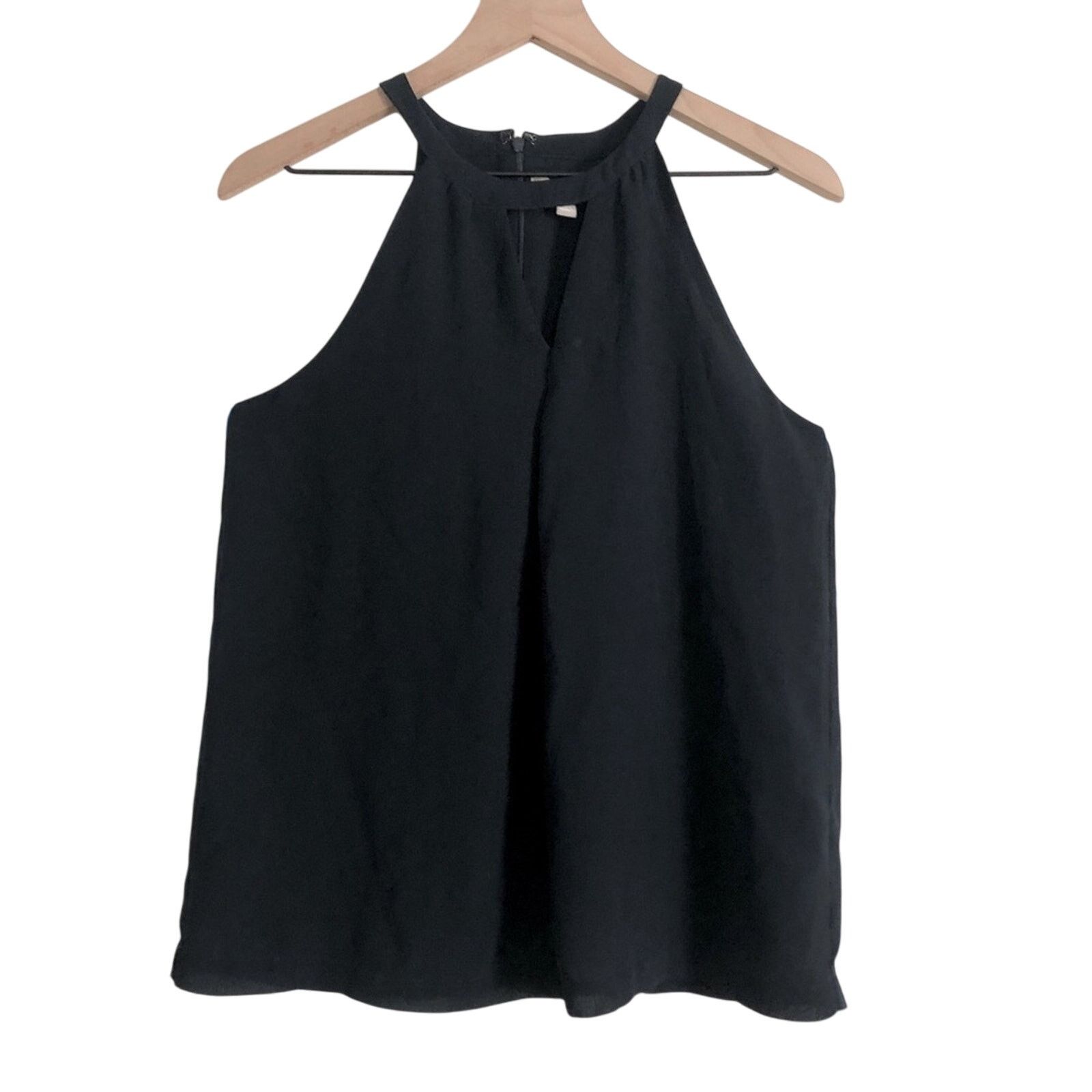 Banana Republic Banana Republic Blue High Neck Keyhole Tank Blouse Top Size M / US 6-8 / IT 42-44 - 1 Thumbnail