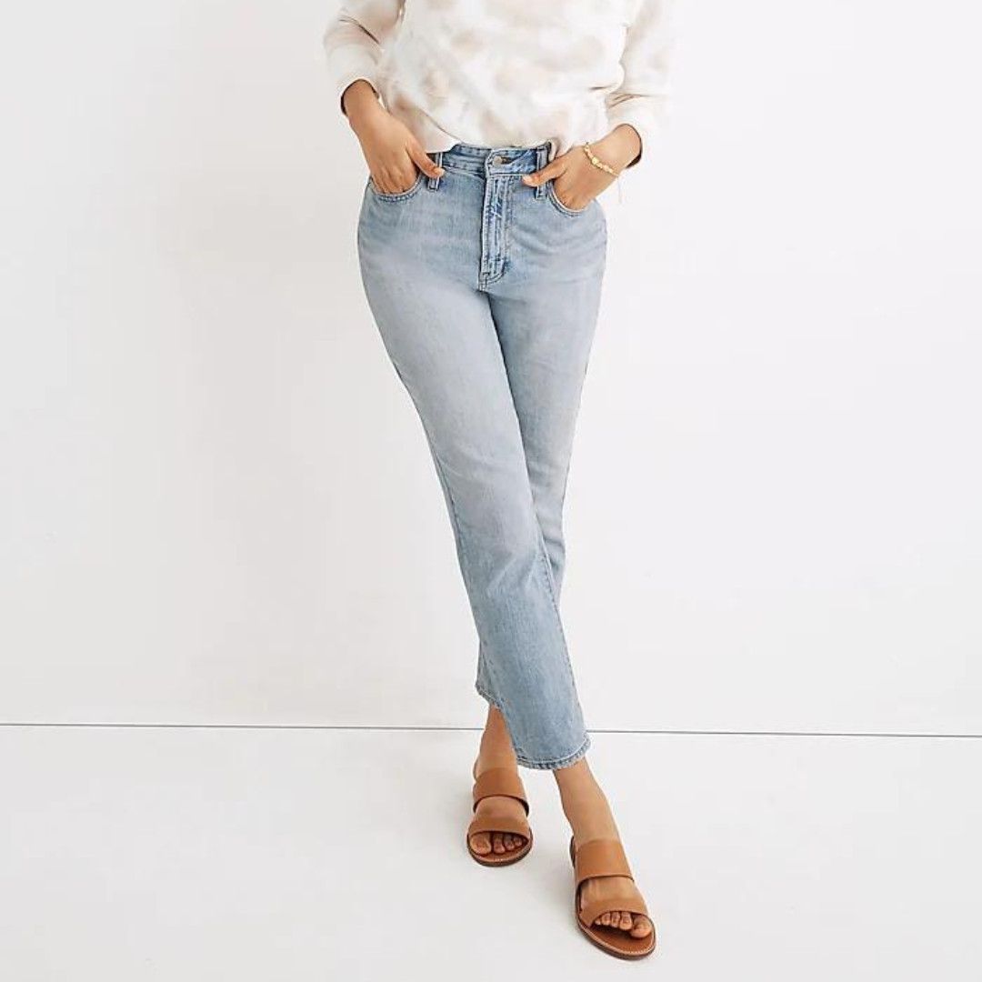 image of Madewell Curvy Perfect Vintage Straight Women's Jean Size 23 in Blue