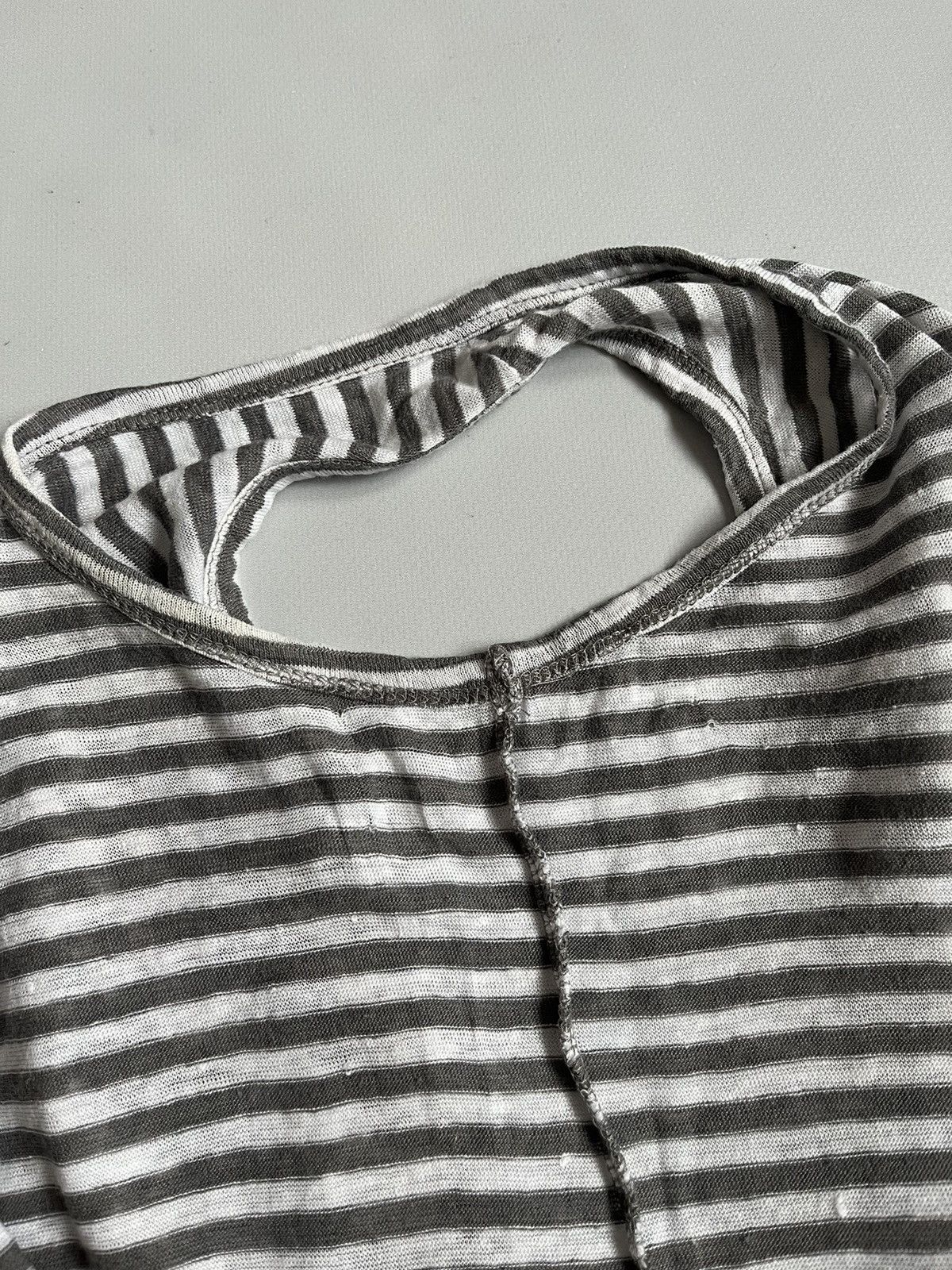 Rundholz RUNDHOLZ Black Label Striped Asymmetrical Grey Tank Top Size S / US 4 / IT 40 - 19 Thumbnail