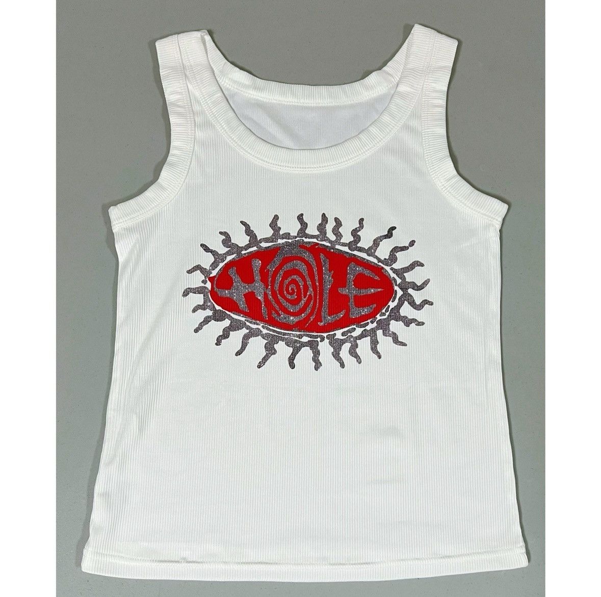 Band Tees White ‘Hole’ Grunge Punk Band Tee Tank Top T-Shirt Size S ⛓️ Size S / US 4 / IT 40 - 1 Thumbnail