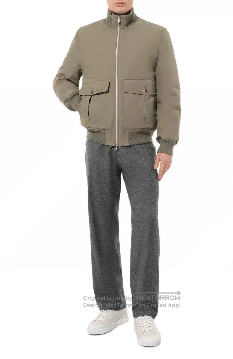 Brunello Cucinelli Brunello Cucinelli White Tech Fabric Jacket. Size US L / EU 52-54 / 3 - 5 Thumbnail