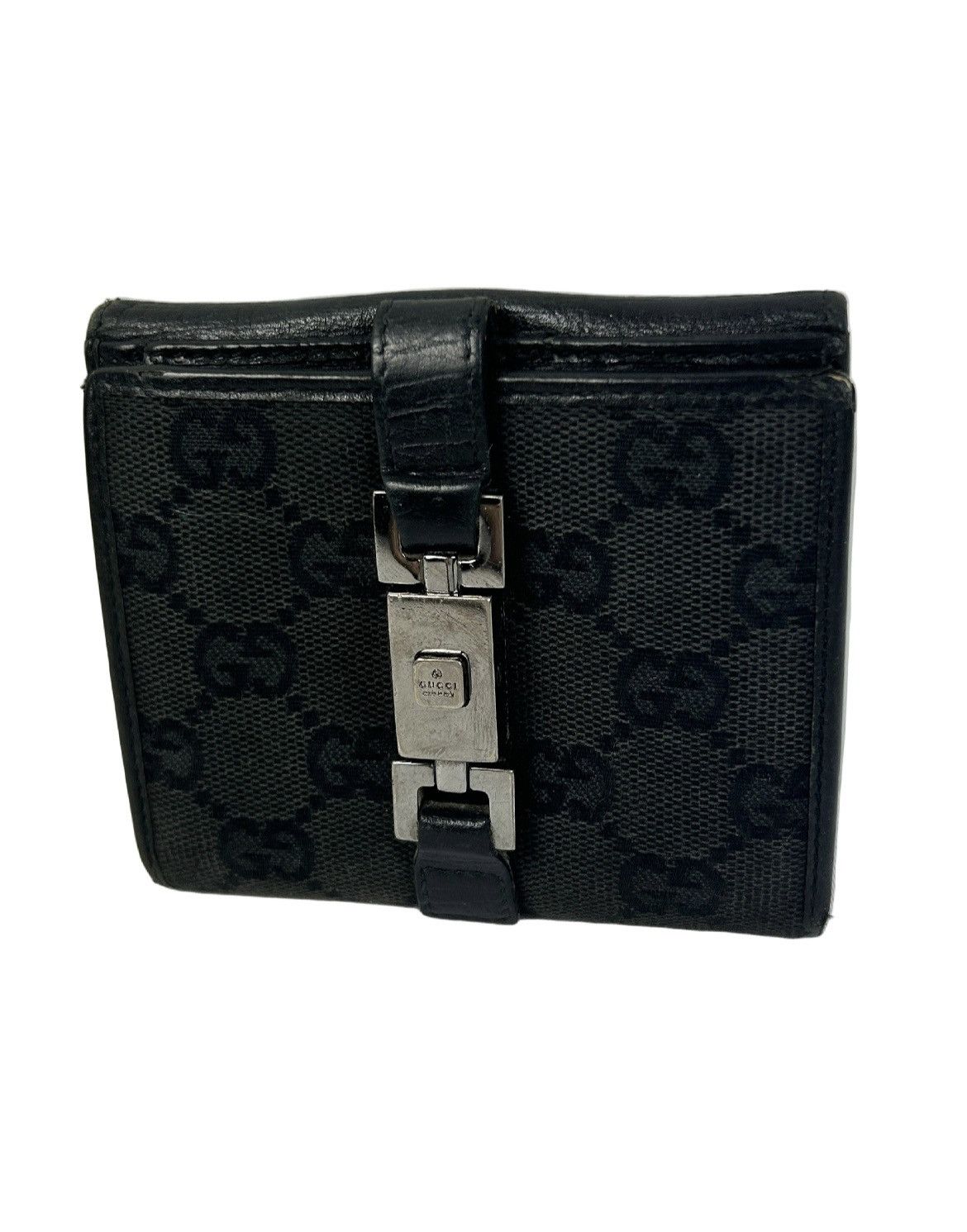Gucci Gucci GG Clasp Monogram Bi-Wallet Size ONE SIZE - 1 Thumbnail