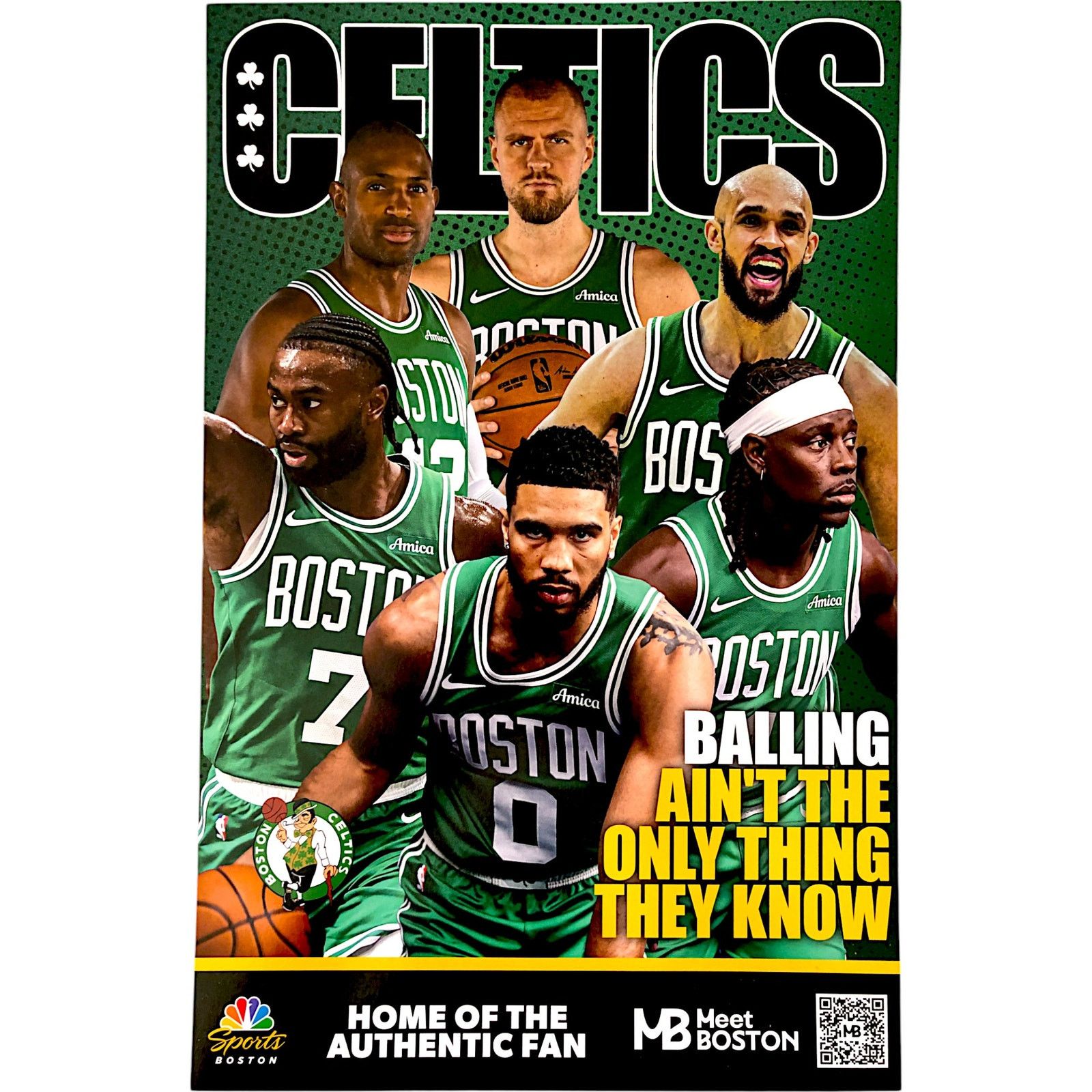 NBA Boston Celtics Authentic Fan NBC Sports Balling Poster Size ONE SIZE - 1 Thumbnail