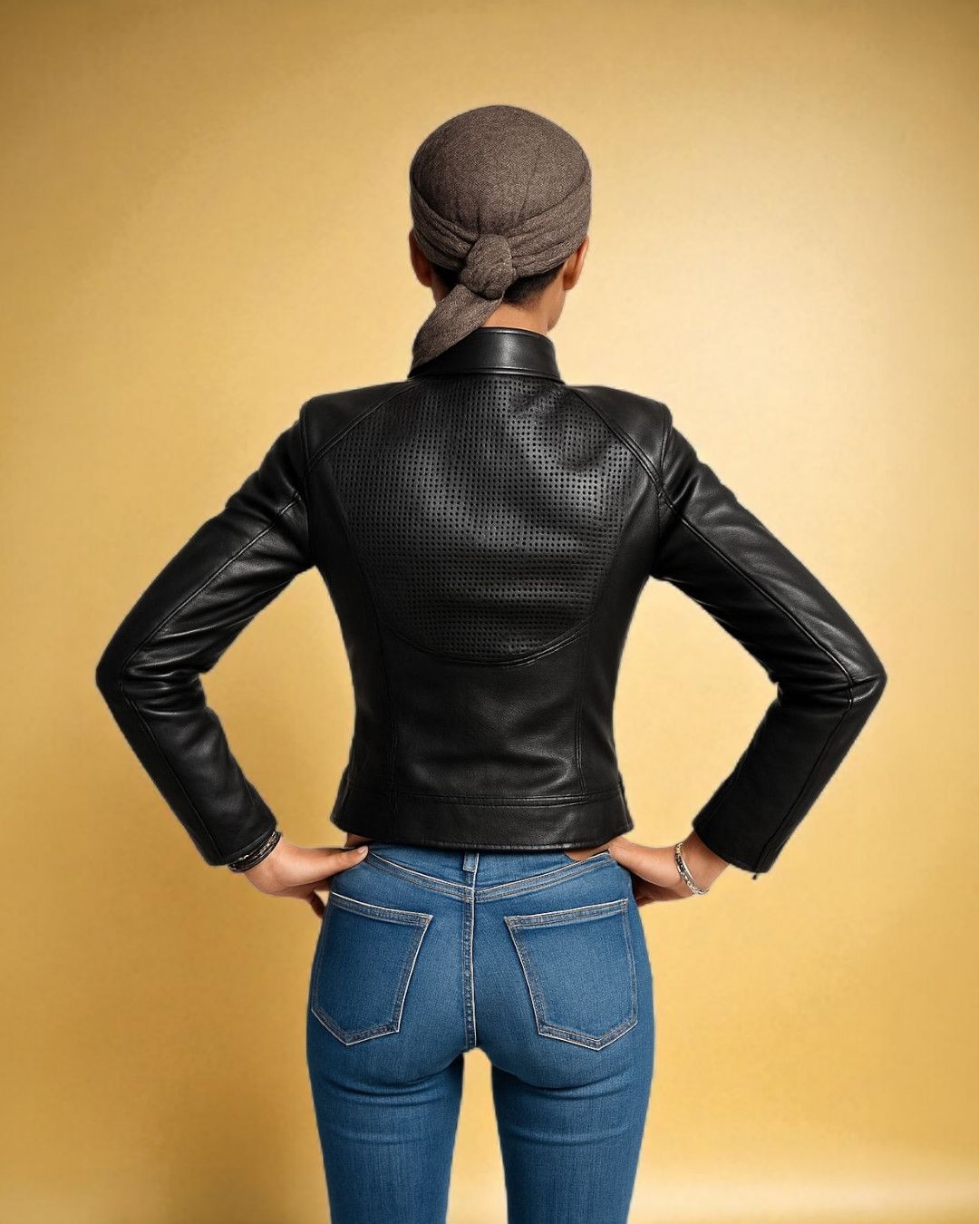 Other Archival VSP by Vespucci – Black Lambskin Moto Jacket Size S / US 4 / IT 40 - 15 Thumbnail
