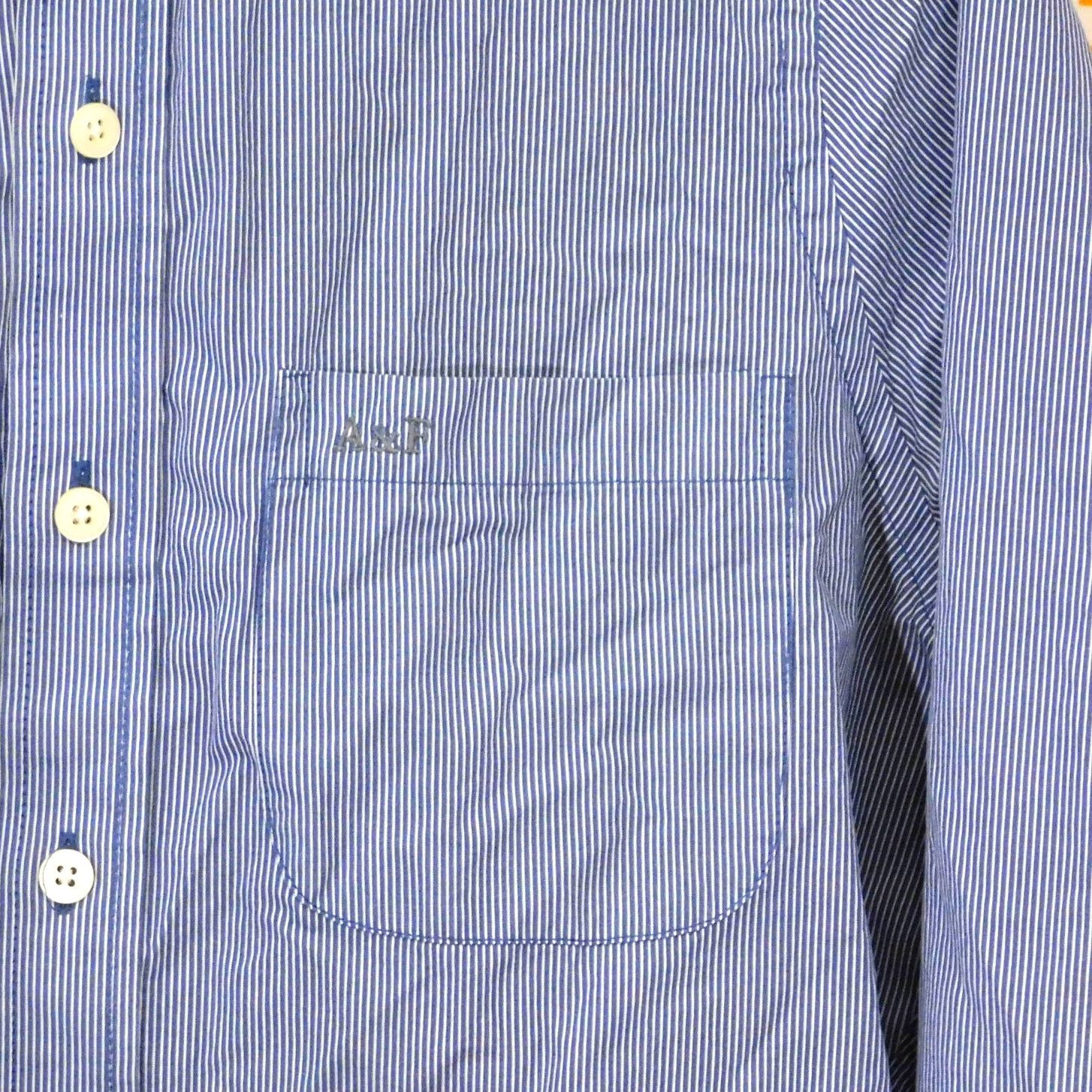 Abercrombie & Fitch Abercrombie & Fitch Button Down Shirt Size M Blue White Y2K Size US M / EU 48-50 / 2 - 4 Thumbnail