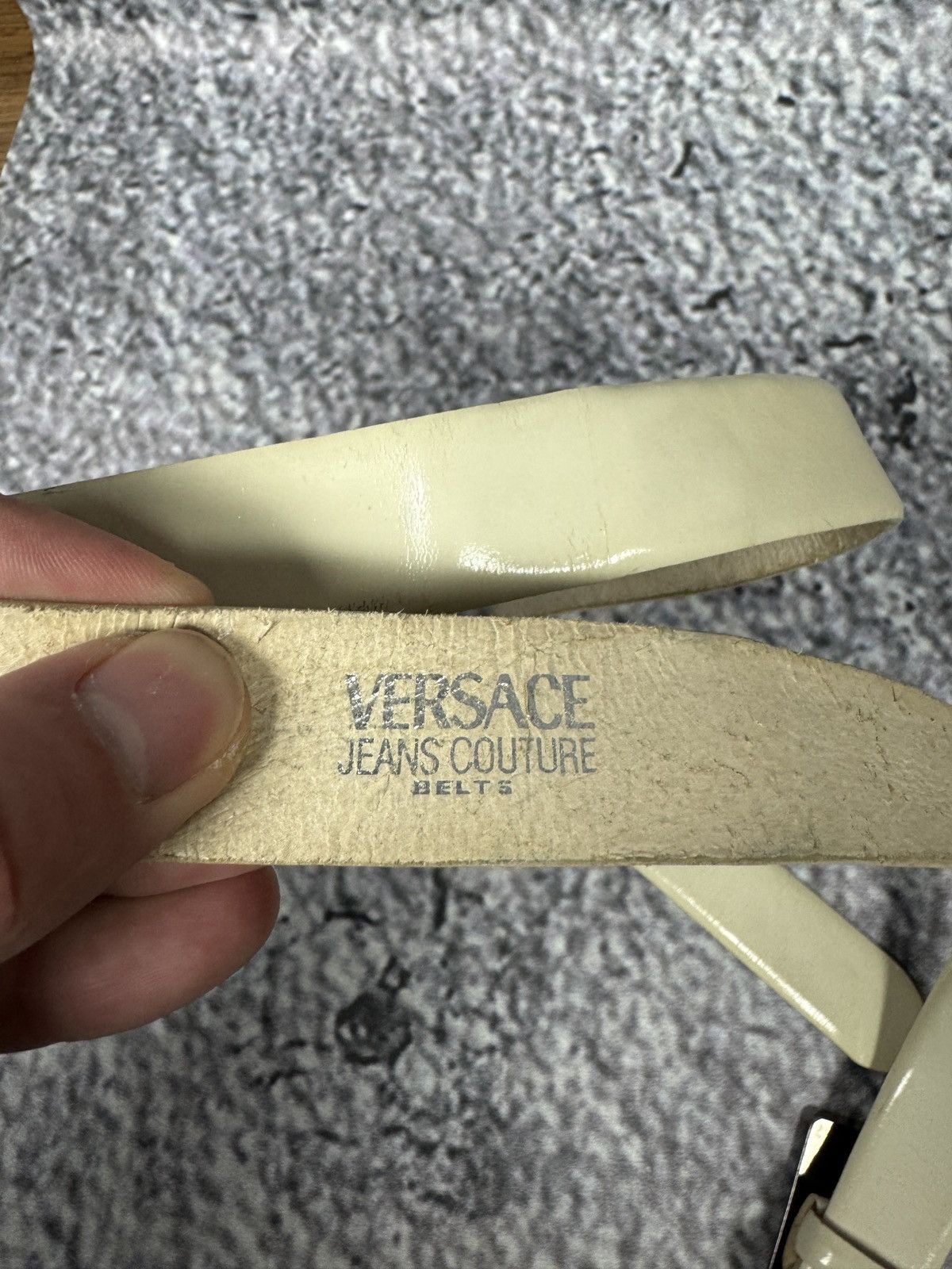 Versace Jeans Couture Rare Vintage 90s Versace Jeans Couture Vintage Leather Belt Size ONE SIZE - 9 Thumbnail