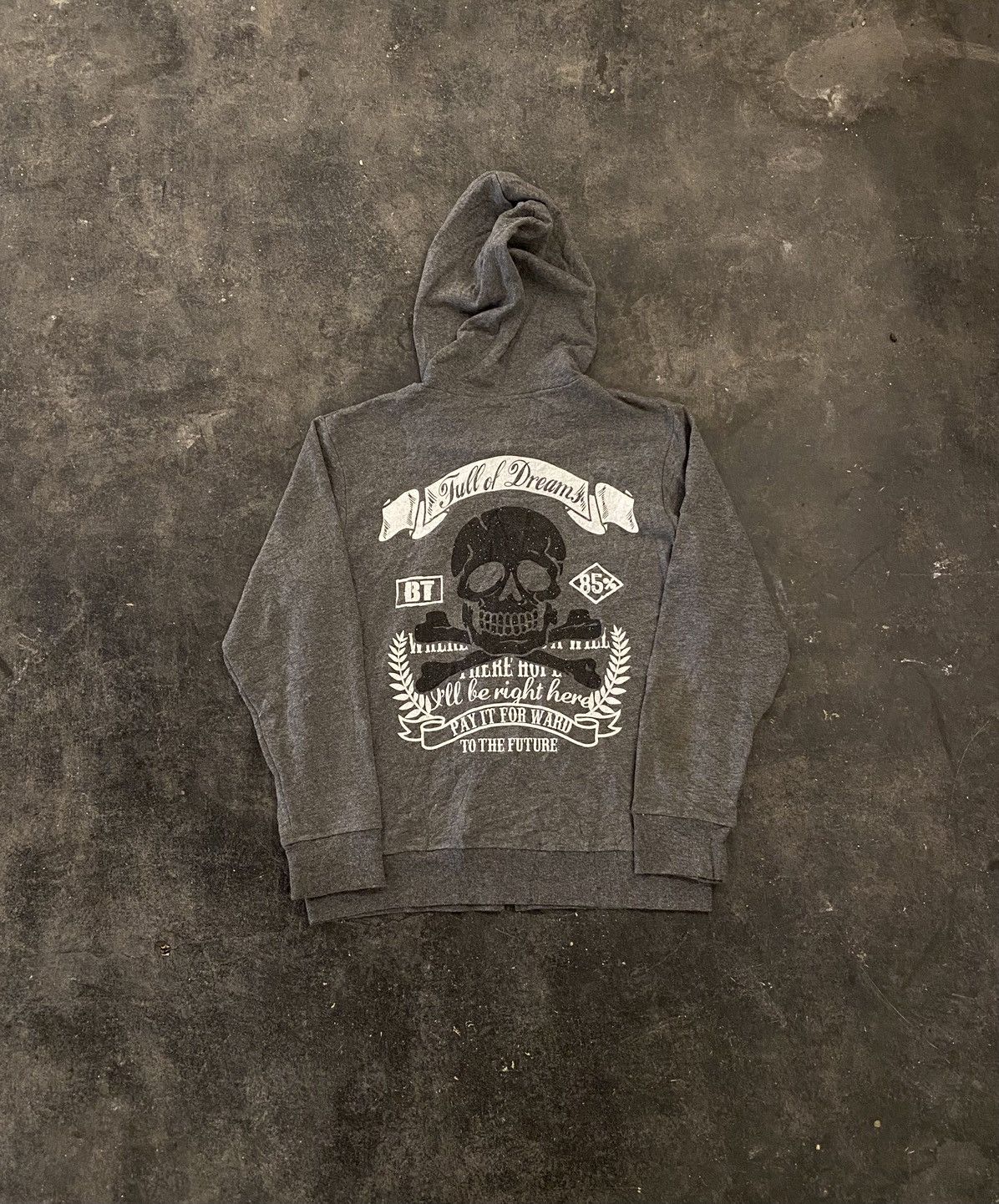 If Six Was Nine × Japanese Brand × Le Grande Bleu (L.G.B.) Flag Stone skull ifsixwasnine zip hoodie Size US S / EU 44-46 / 1 - 1 Thumbnail