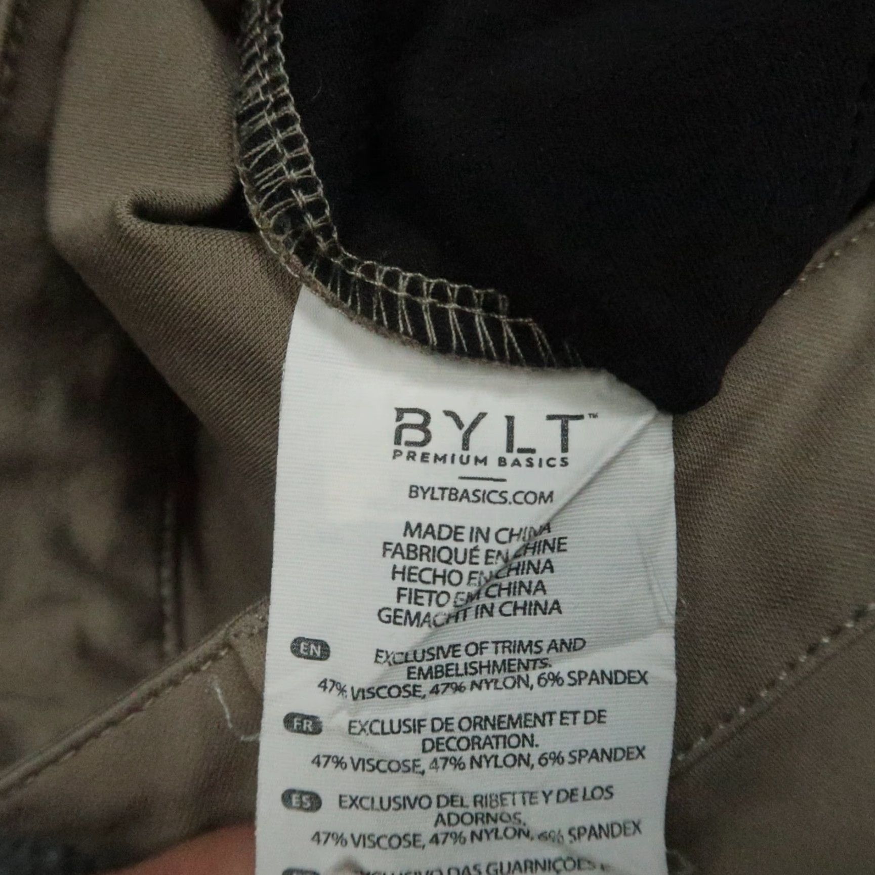 Vintage BYLT Pants Mens 36x30 Chino Straight Slim Casual Travel Brown Pants BYLT Mens Regular 36 Brown Chino Pocket Pockets Elastic Size US 36 / EU 52 - 6 Thumbnail