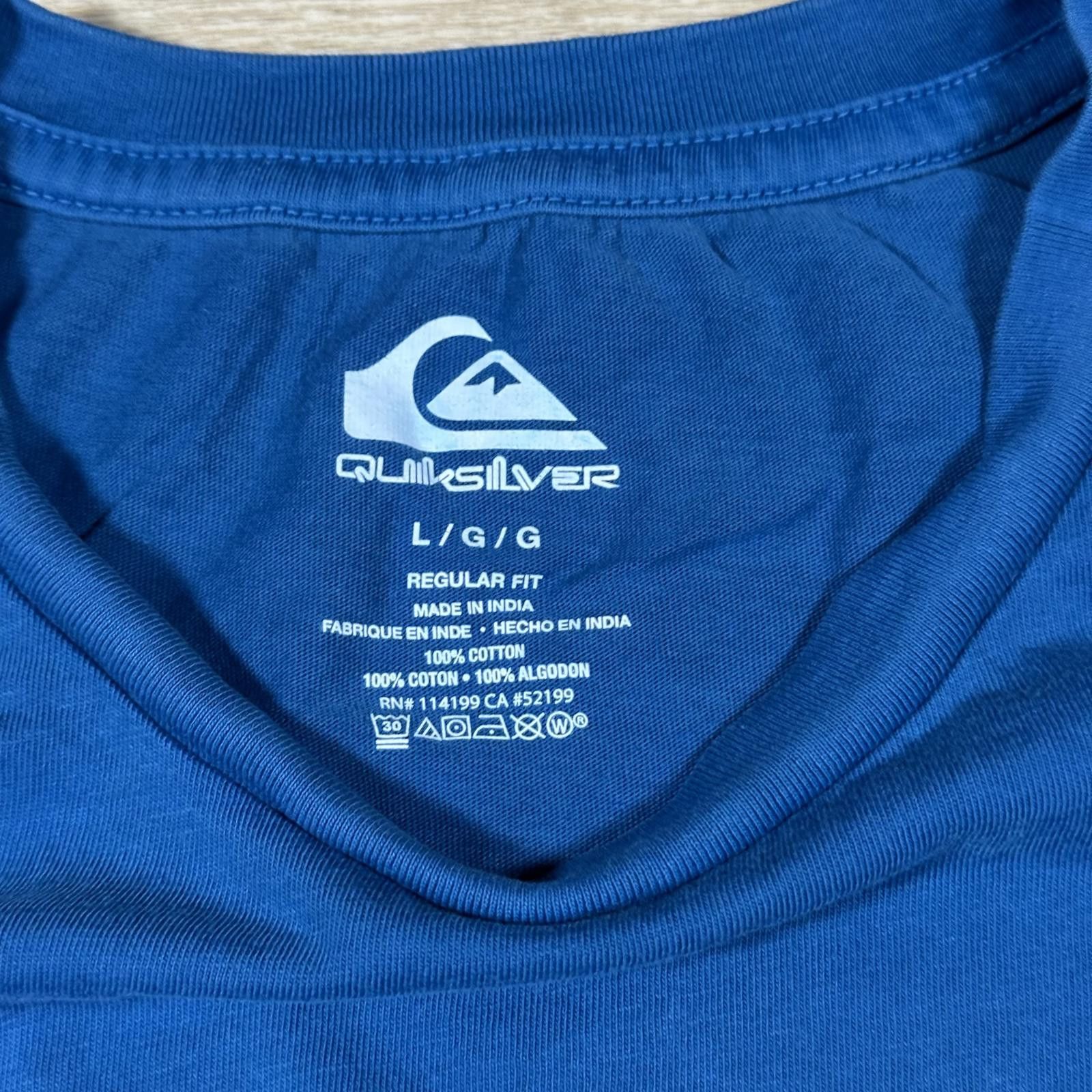 Quiksilver Quiksilver Men T-shirt L Blue Graphic Logo Size US L / EU 52-54 / 3 - 4 Thumbnail