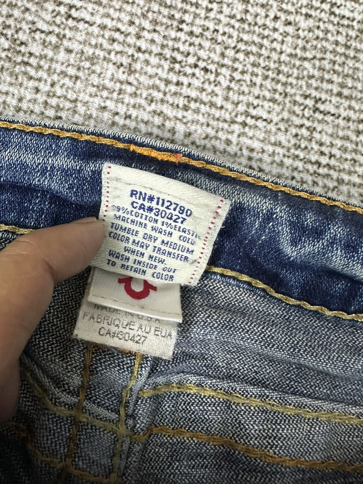 True Religion Y2K True Religion "Joey" Flare Usa Denim 27x32 D739 Size 27" / US 4 / IT 40 - 12 Thumbnail