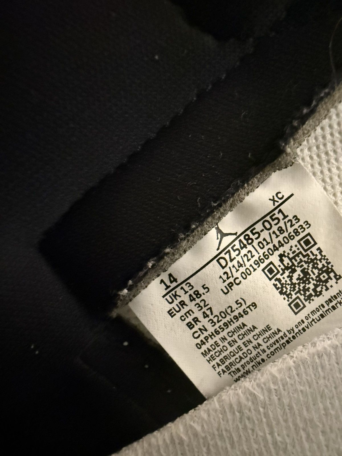 Jordan Brand Washed Black Jordan 1 Size US 14 / EU 47 - 6 Thumbnail