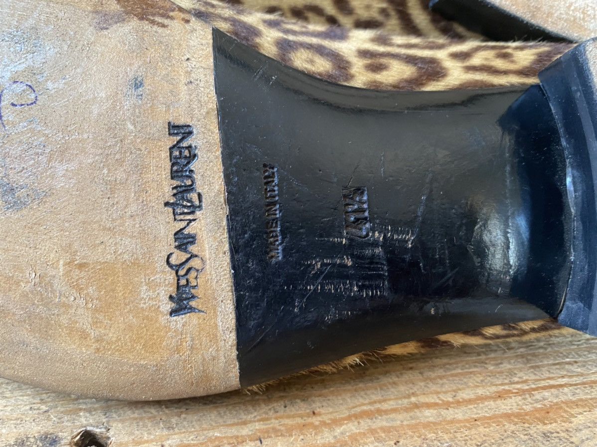 Designer × Saint Laurent Paris × Yves Saint Laurent Saint Laurent leopard print slip on casual loafers sz uk7.5 Size US 8.5 / EU 41-42 - 16 Thumbnail