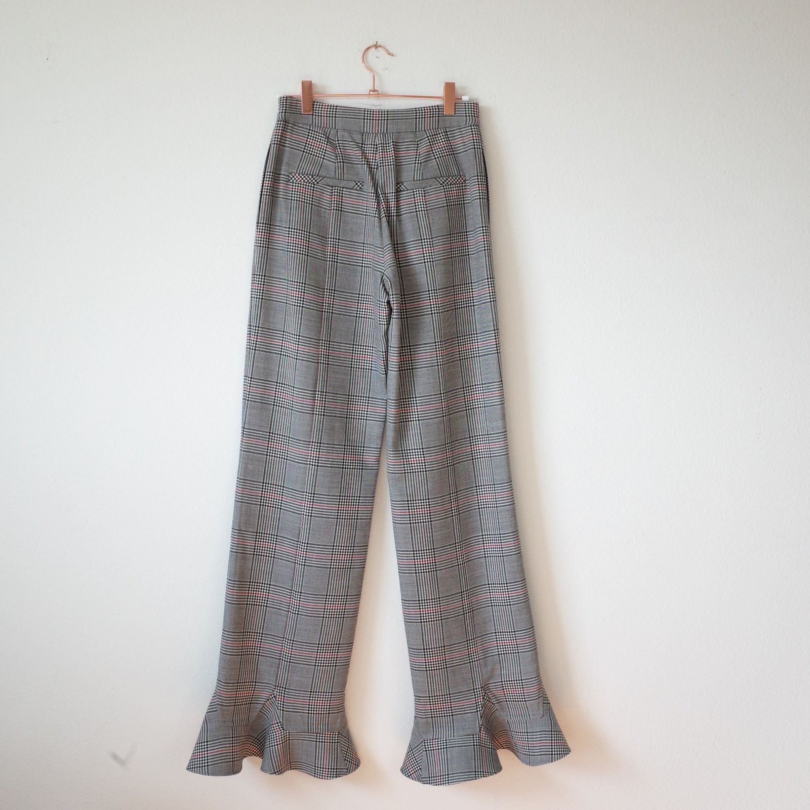 Rosie Assoulin Rosie Assoulin Connor Plaid Pants Ruffle Hem 26" 0 NWT Size 25" / US 0 / IT 36 - 2 Thumbnail