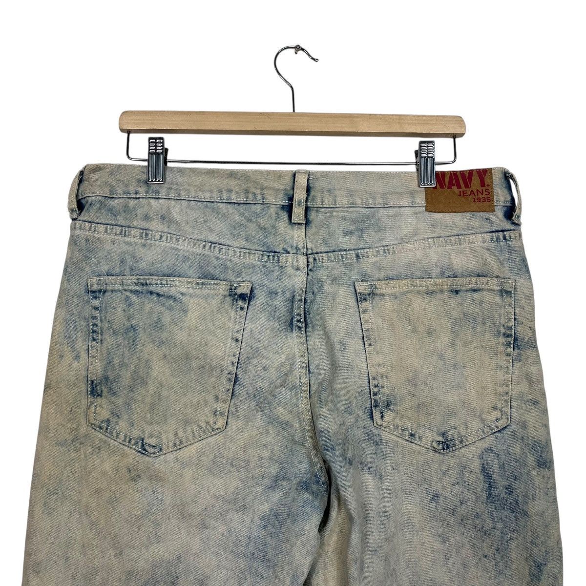 Japanese Brand Vintage Navy Jeans 1936 Acid Wash Denim Size US 34 / EU 50 - 6 Thumbnail