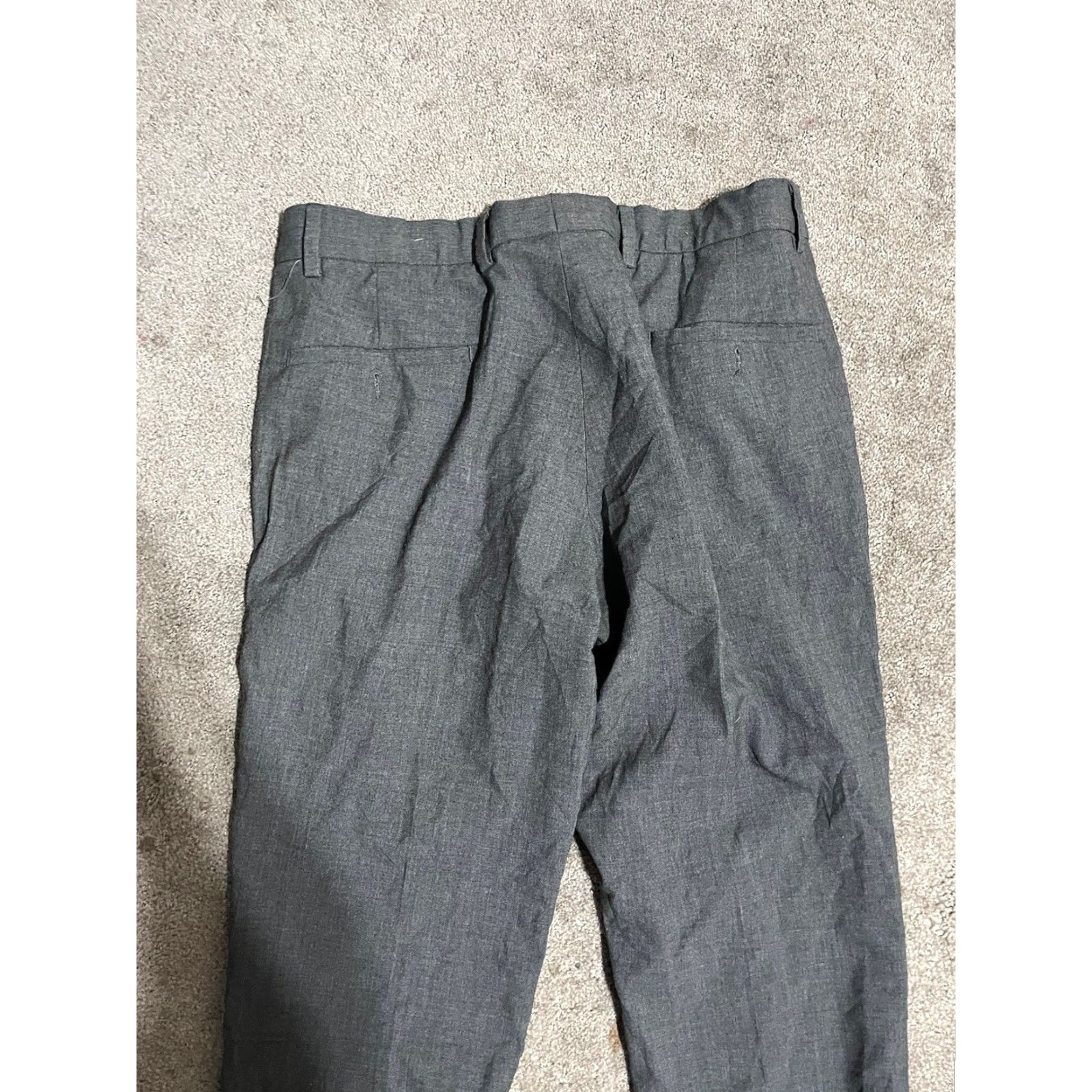 Buffalo David Bitton Buffalo David Bitton Jeans Flat Front Pants 32x29 Men's Gray Polyester Blend Dress Pants, Classic, Straight Leg, 32, Regular, Mens Size US 32 / EU 48 - 4 Thumbnail