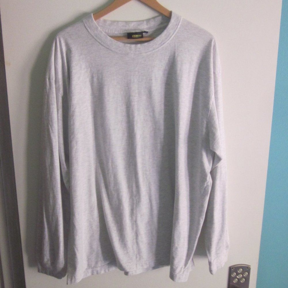 Vintage Blaklader Tee Mens Size XXL Cotton Long Sleeve Light Gray Size US XXL / EU 58 / 5 - 2 Thumbnail