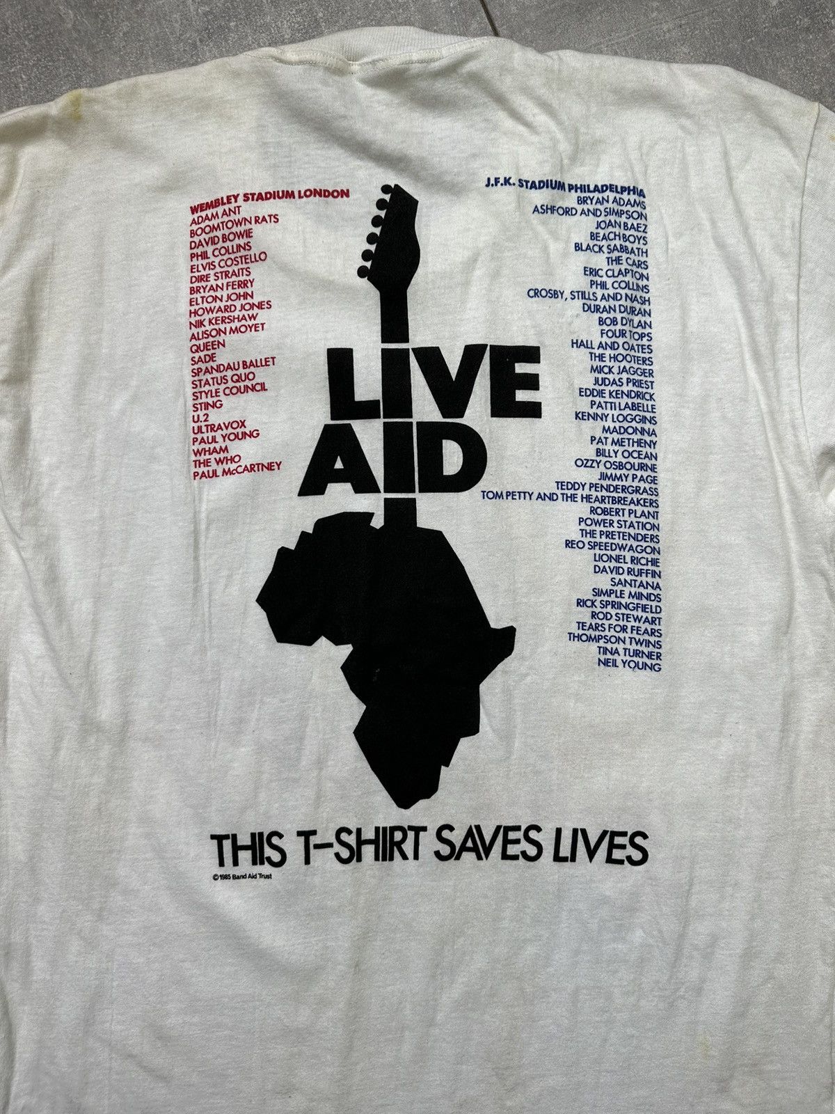 Other Live Air The Global Jukebox 1985 Vintage Rare Band Tee Size US L / EU 52-54 / 3 - 18 Thumbnail