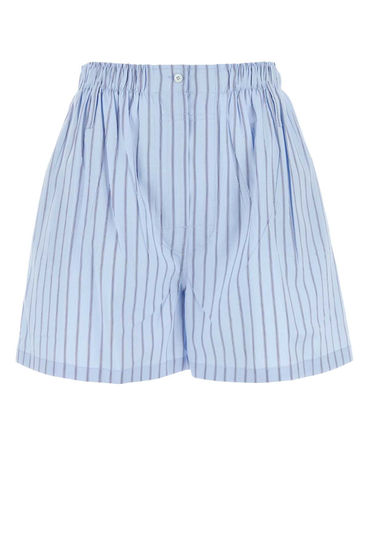 Prada Embroidered Poplin Shorts Size 27" / US 4 / IT 40 - 1 Thumbnail