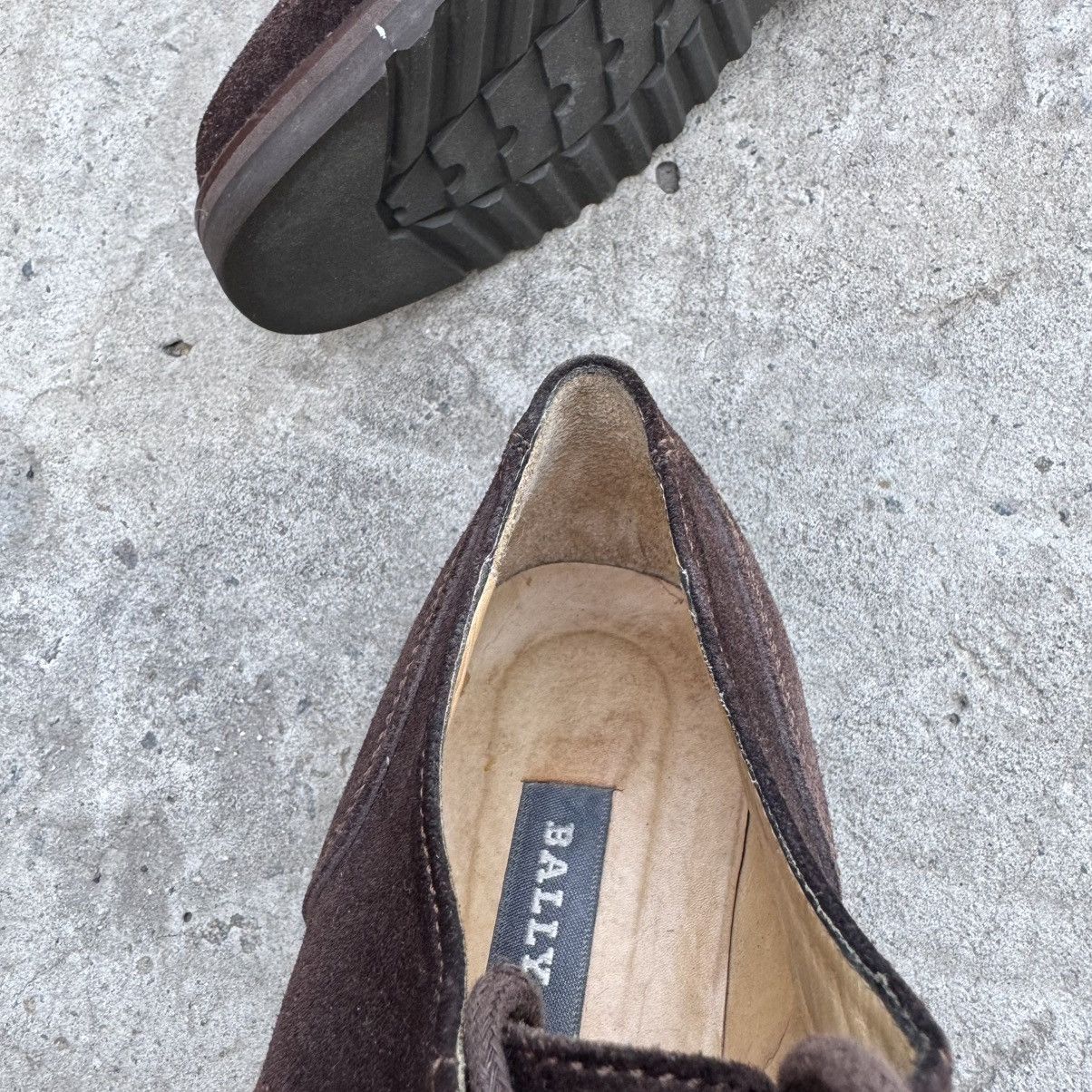 Luxury Bally Gerace Men’s Brown Suede Shoes Y2K Old Money