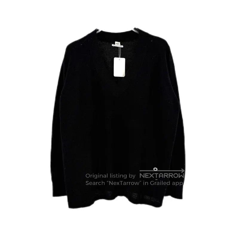 Hermes Hermes Black metallic small logo cashmere sweater Size XS / US 0-2 / IT 36-38 - 1 Thumbnail
