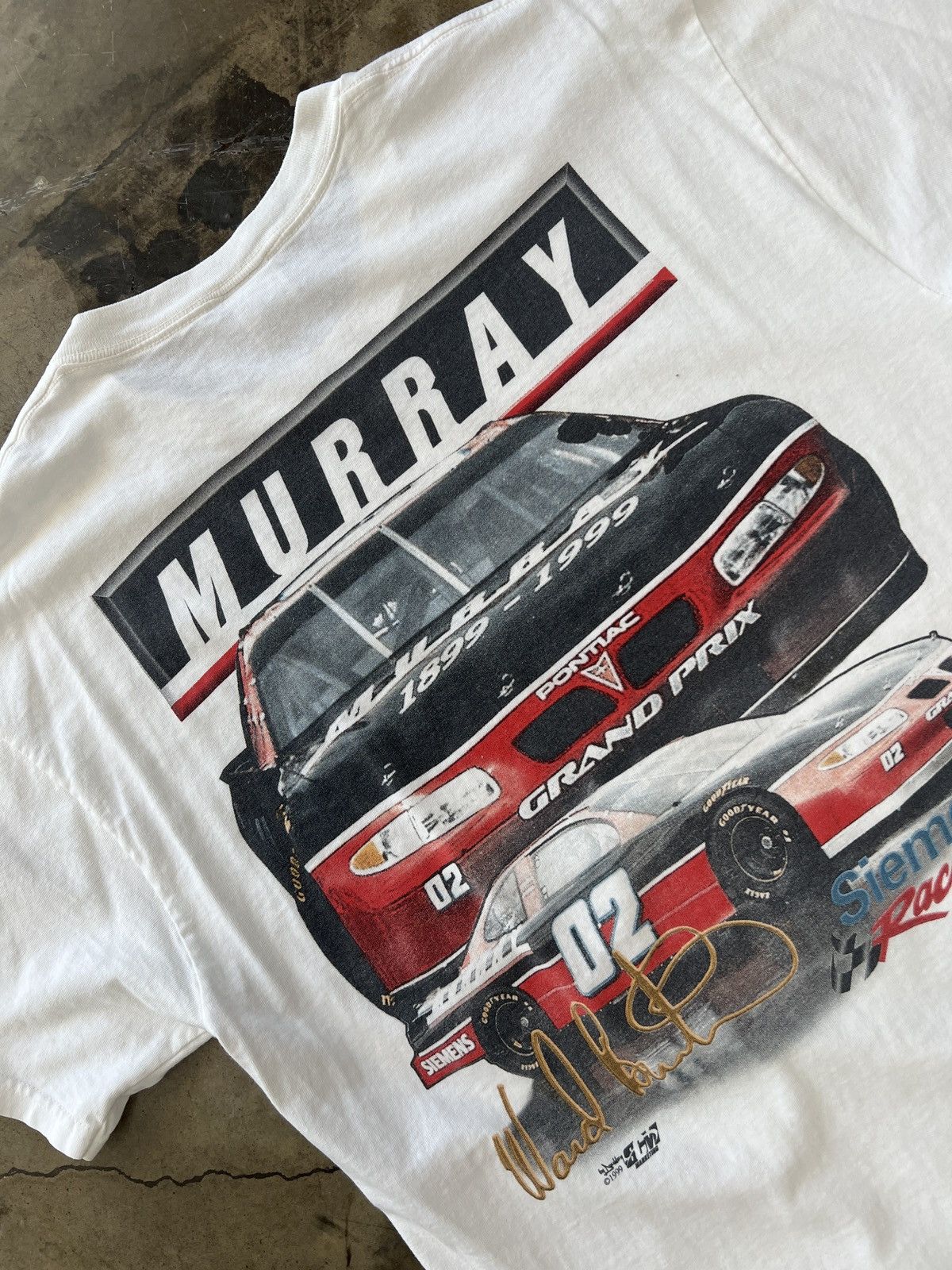 NASCAR × Vintage Vintage 1999 Murry Siemens Racing Tee Sz. Large Size US L / EU 52-54 / 3 - 1 Thumbnail