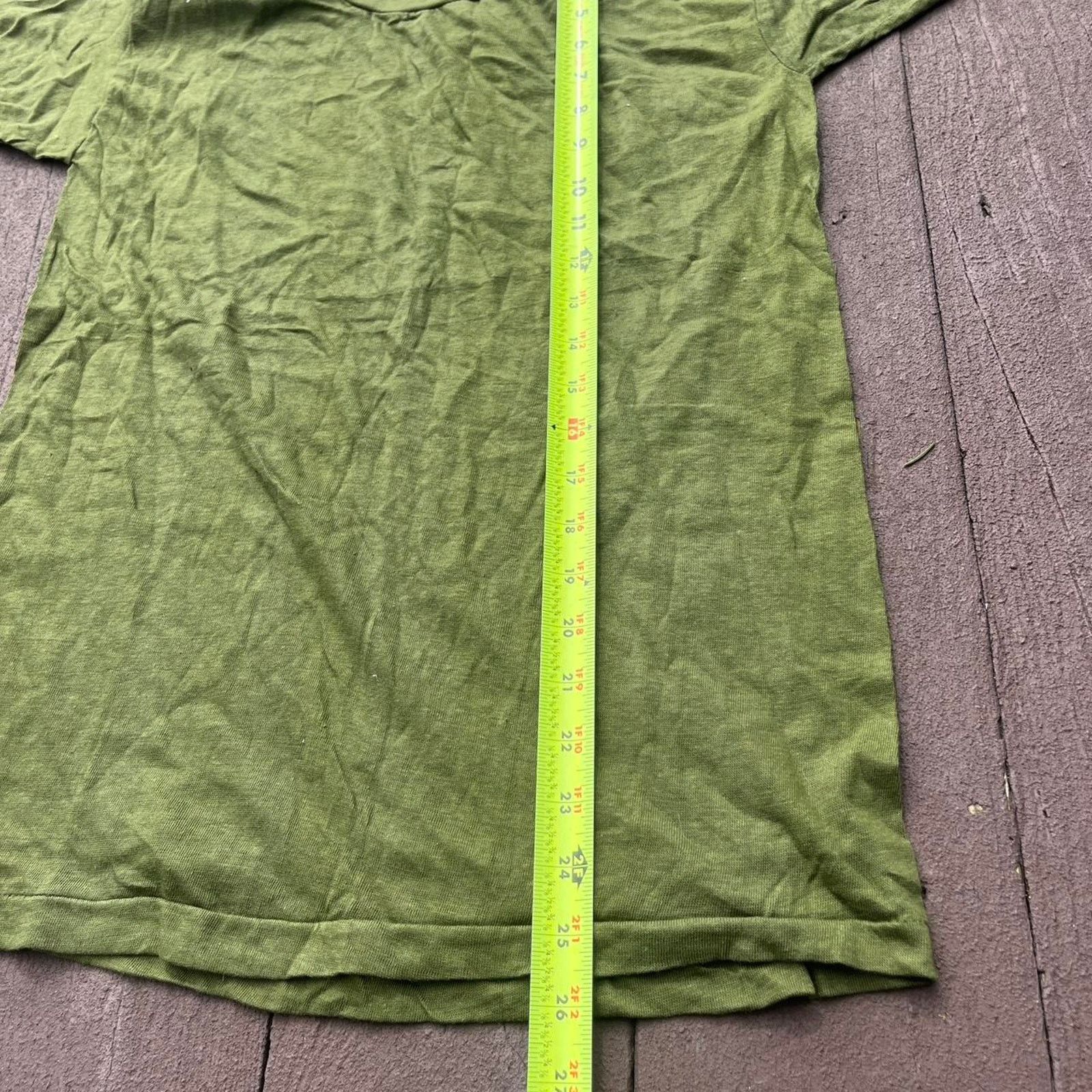 American Apparel Vintage 80s Green USMC Single Stitch Shirt Size US S / EU 44-46 / 1 - 4 Thumbnail